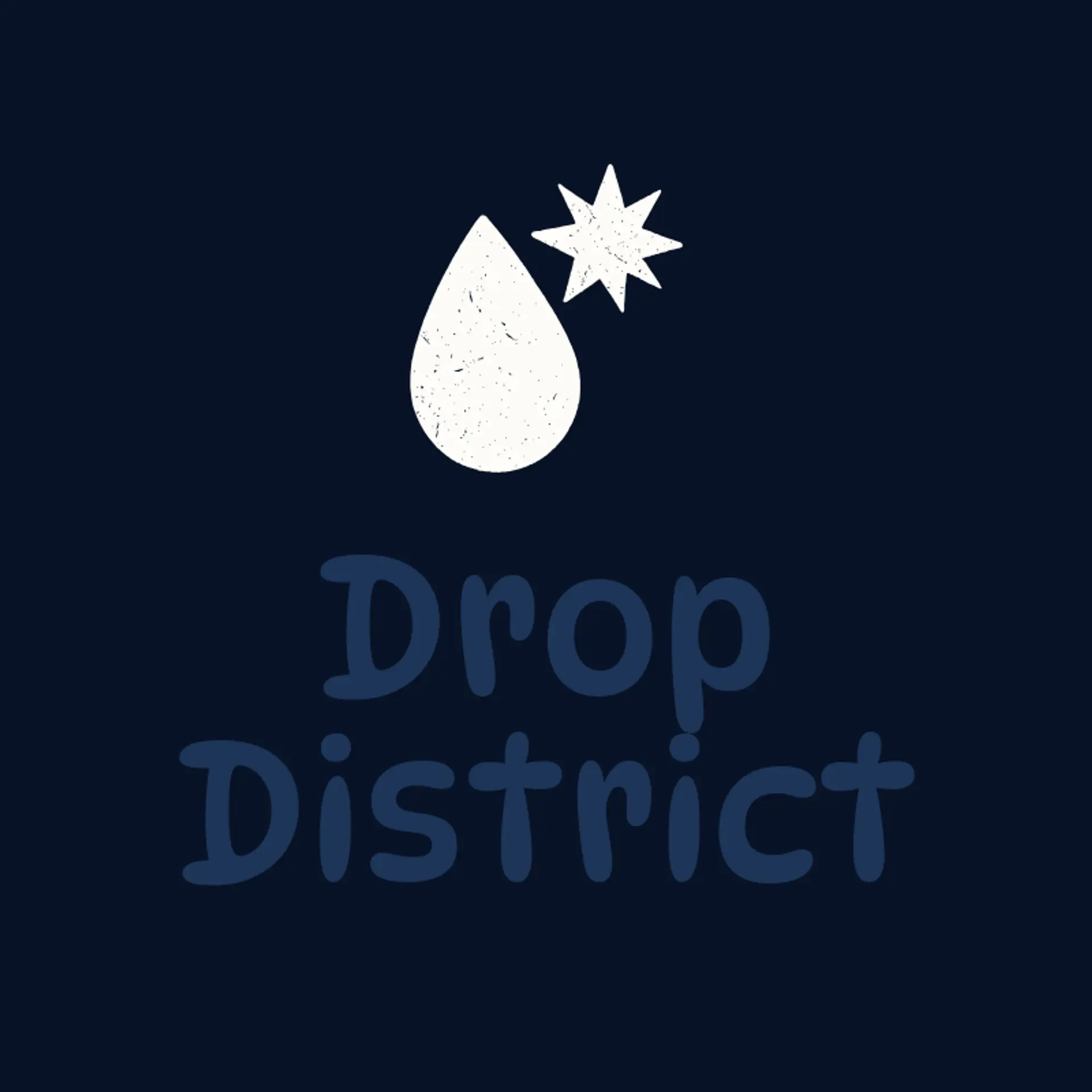Drop District logo for detailing
