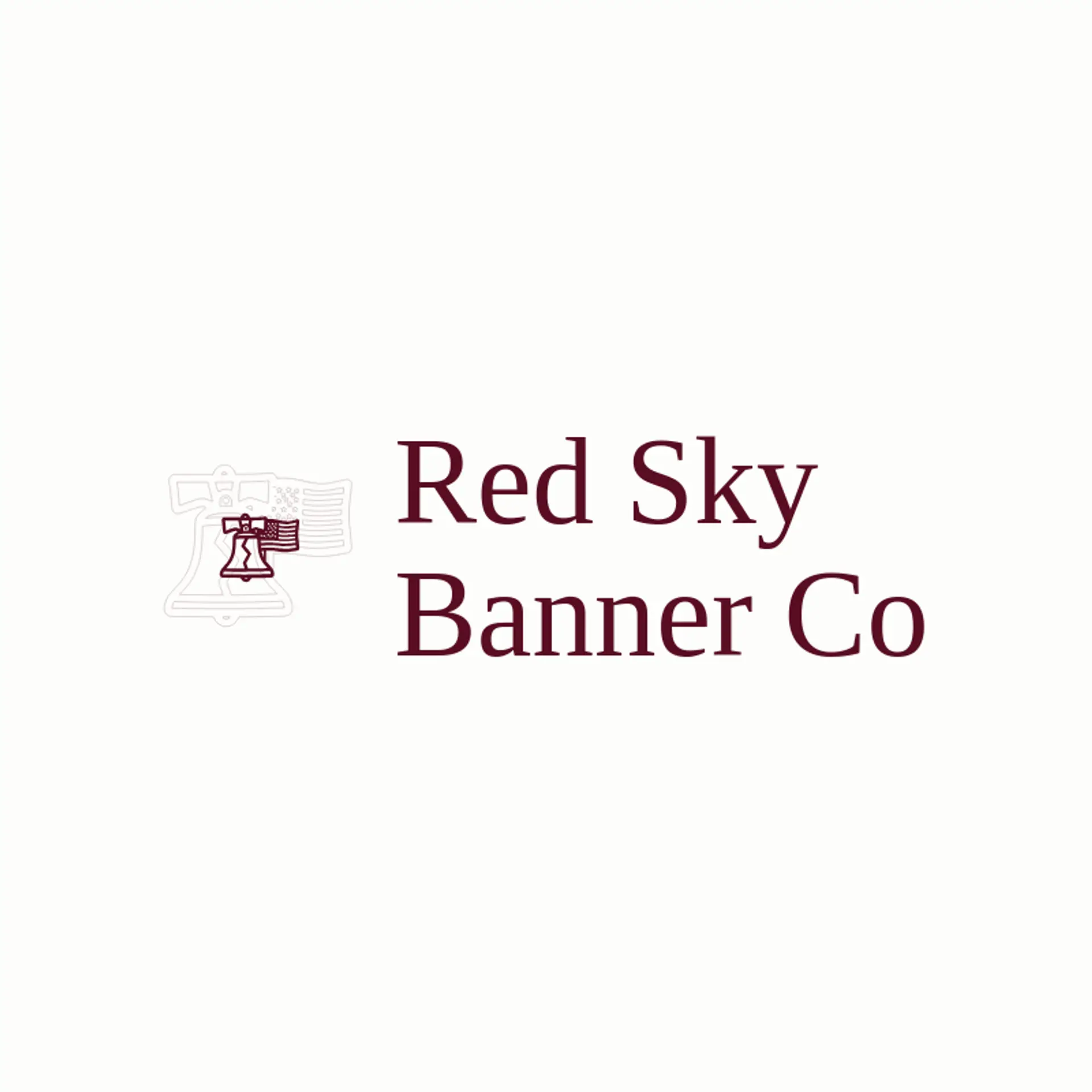Red Sky Banner Co logo for american flag