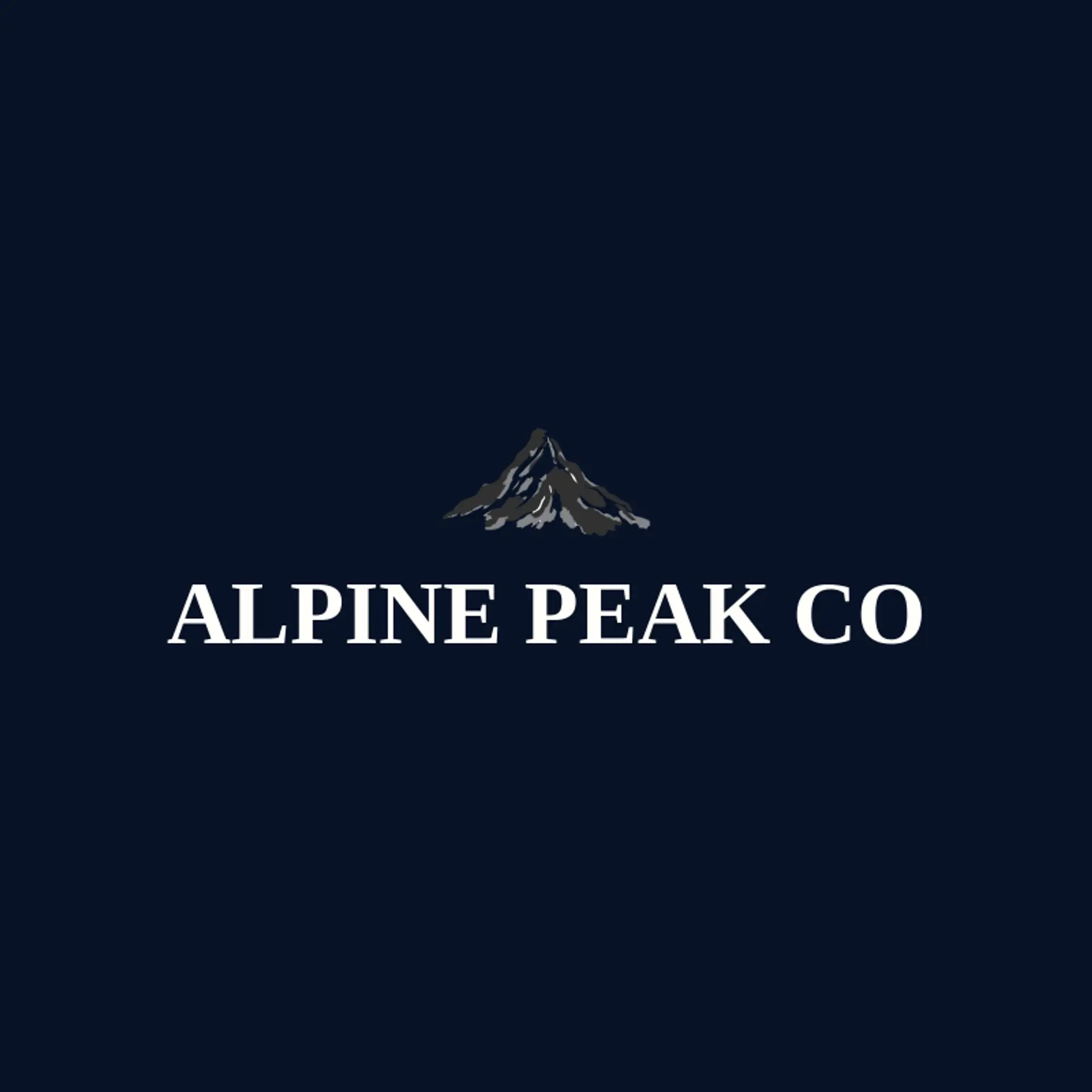 Alpine Peak Co logo for alpine