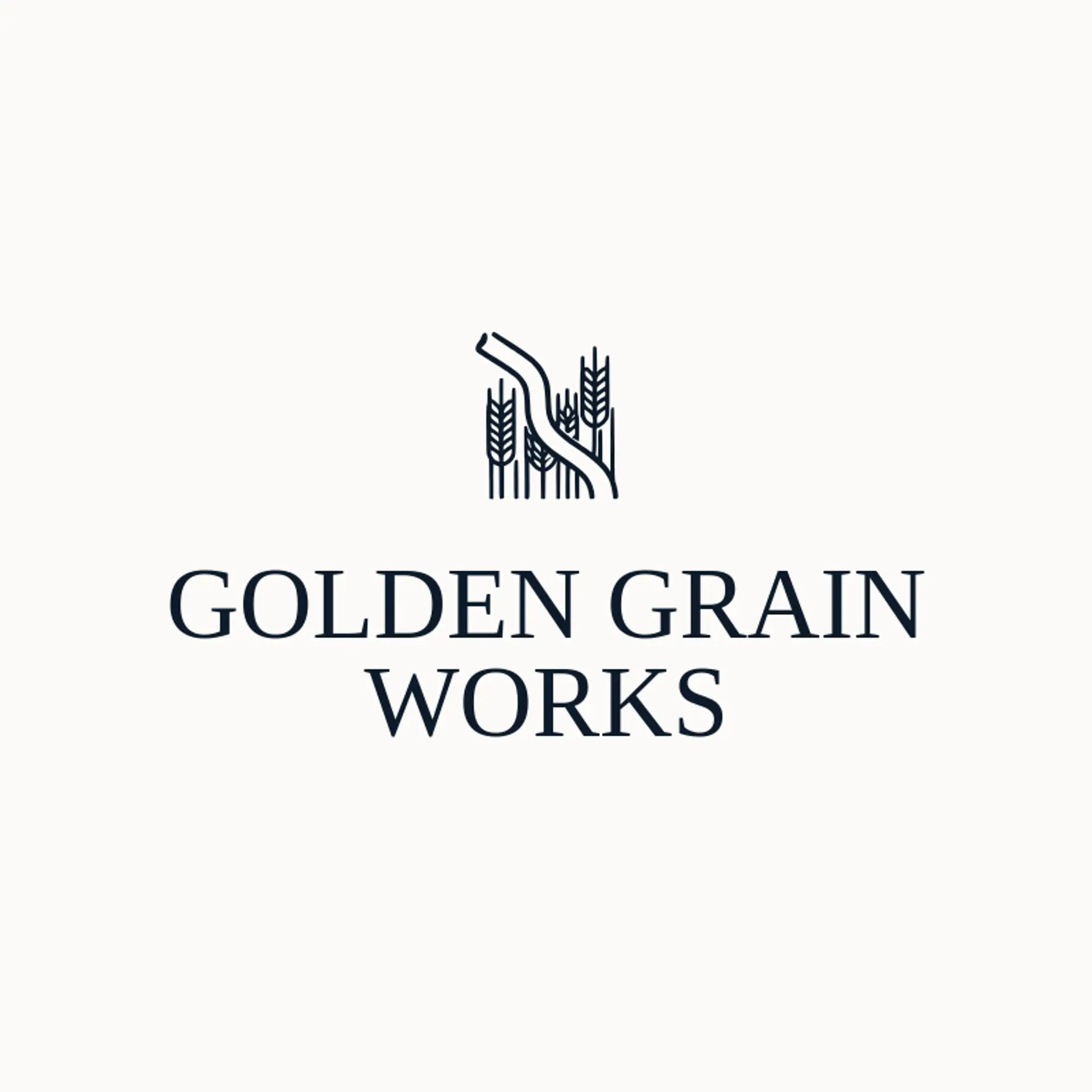 Golden Grain Works logo for whiskey