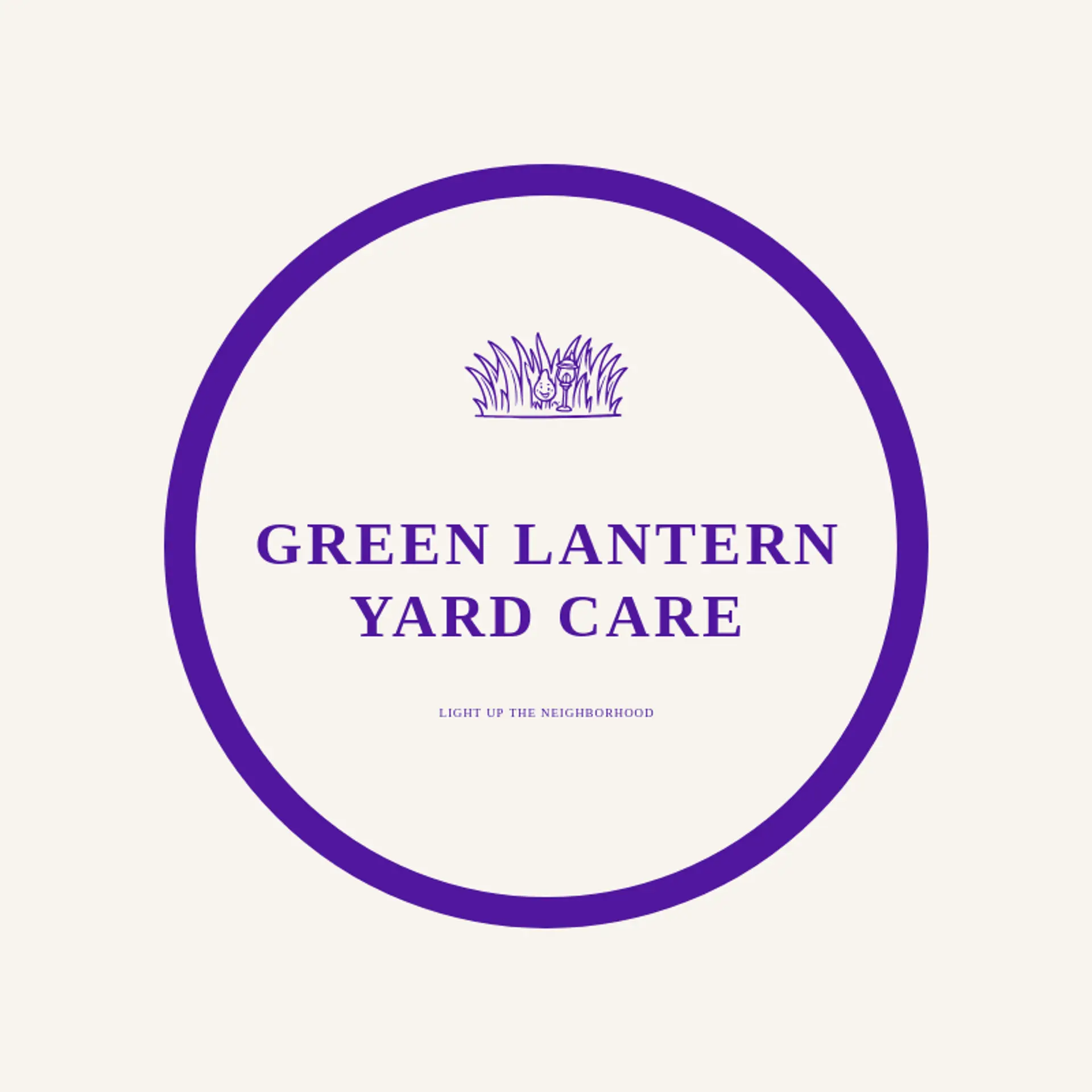 Green Lantern Yard Care logo for lawn service