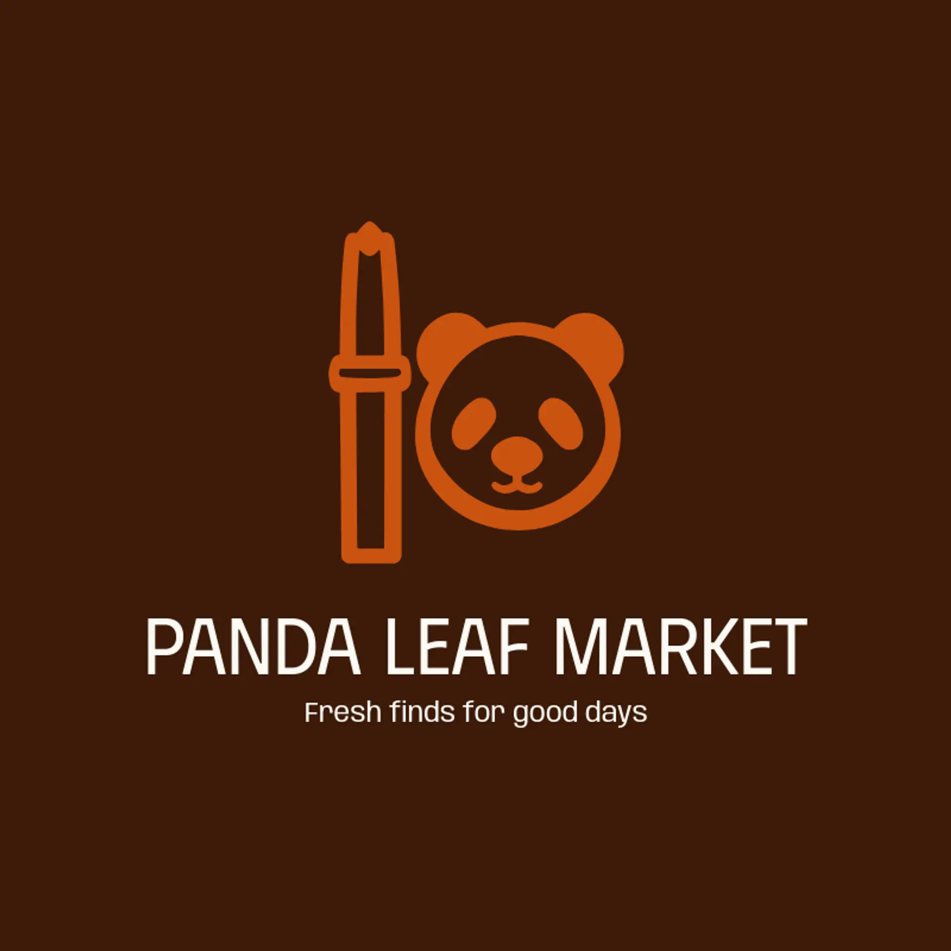 Panda Leaf Market logo for panda