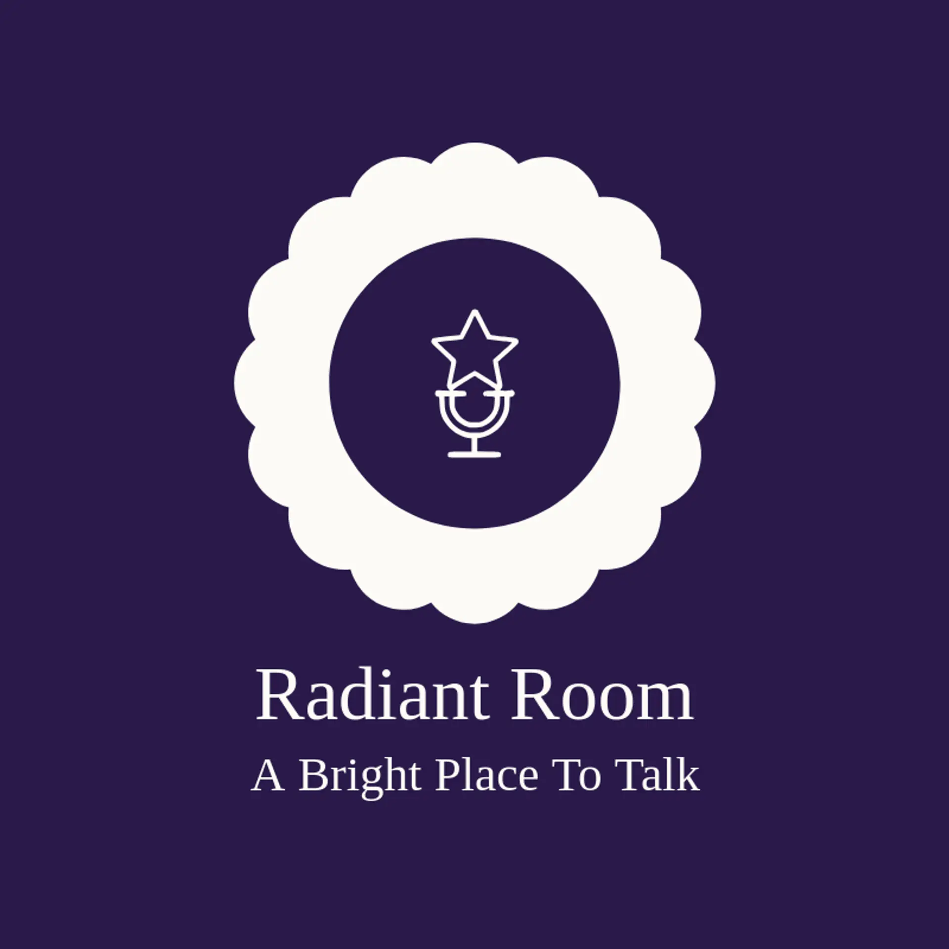 Radiant Room logo for talk show