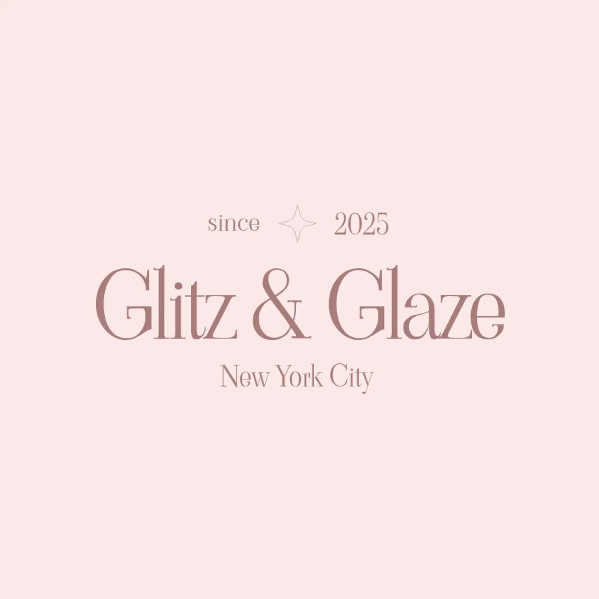 Glitz & Glaze logo for cake