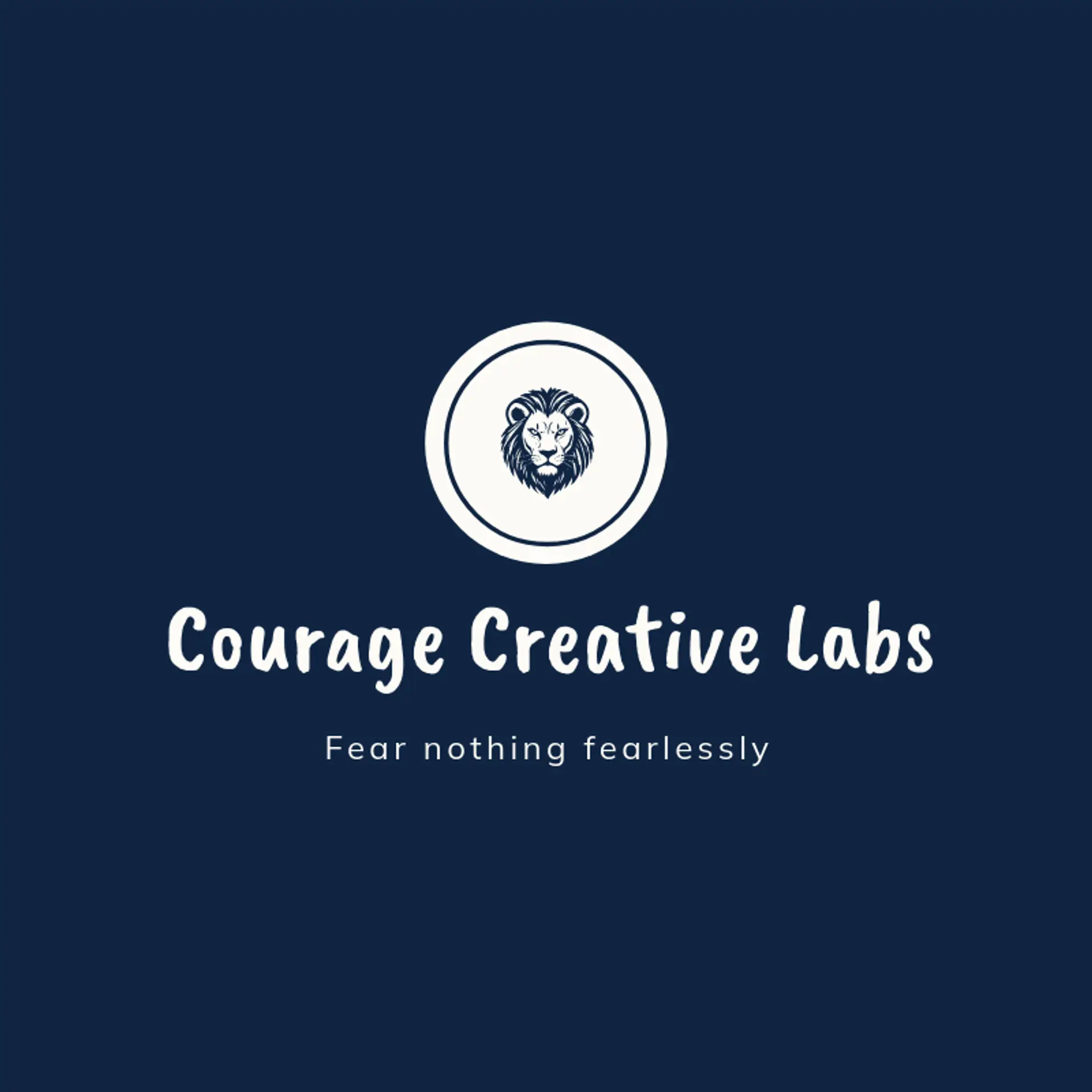 Courage Creative Labs logo for lion