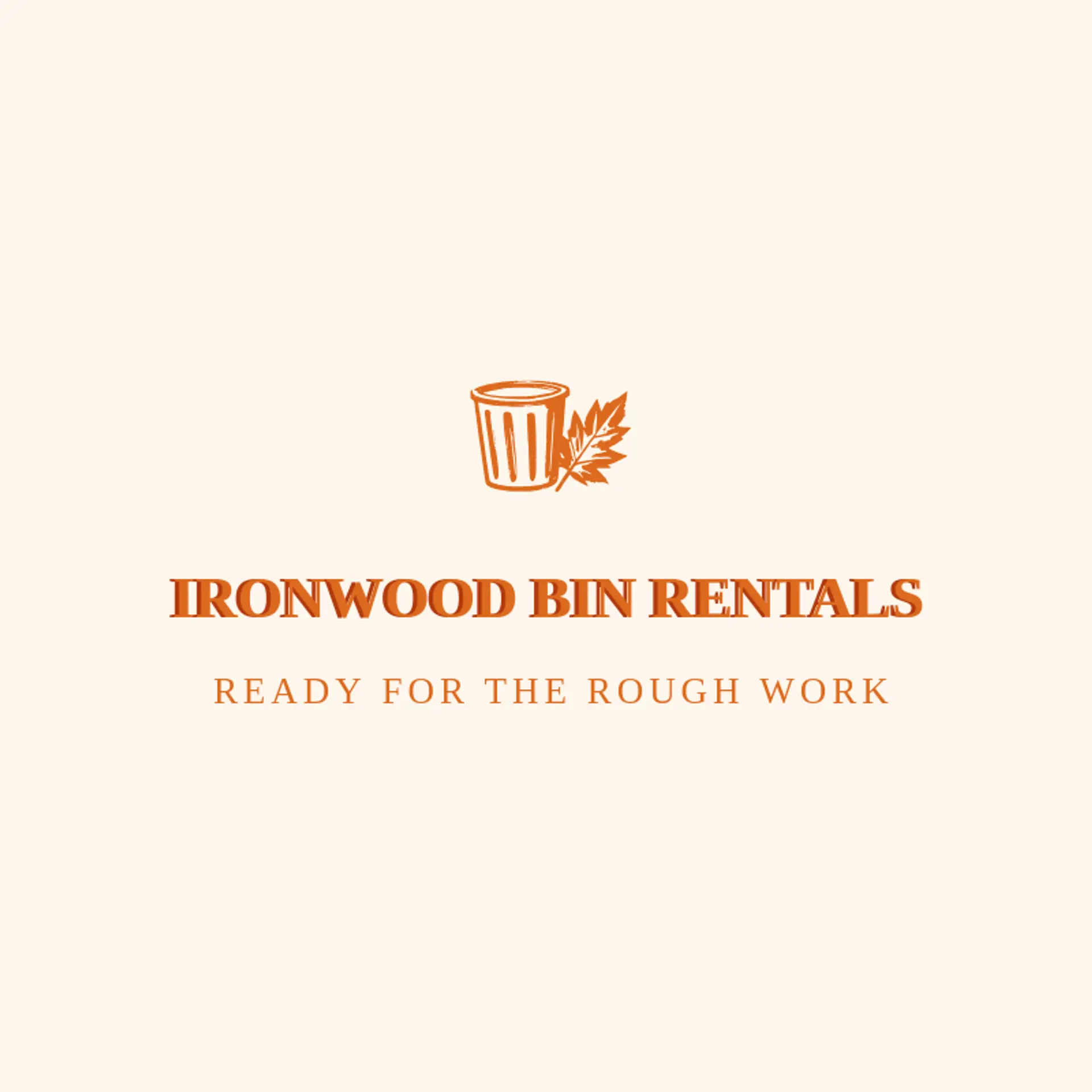 Ironwood Bin Rentals logo for dumpster