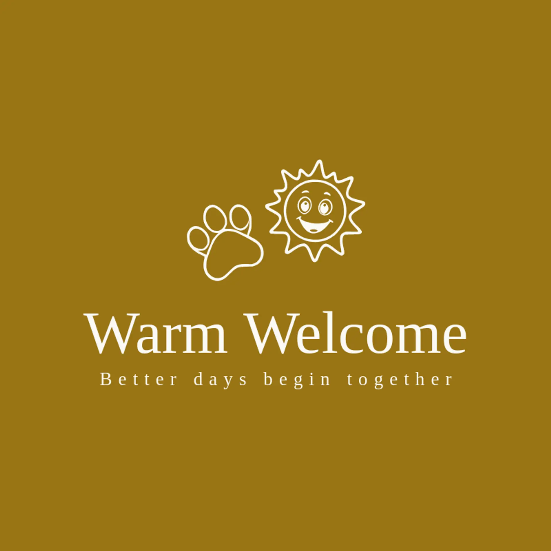Warm Welcome logo for animal shelter