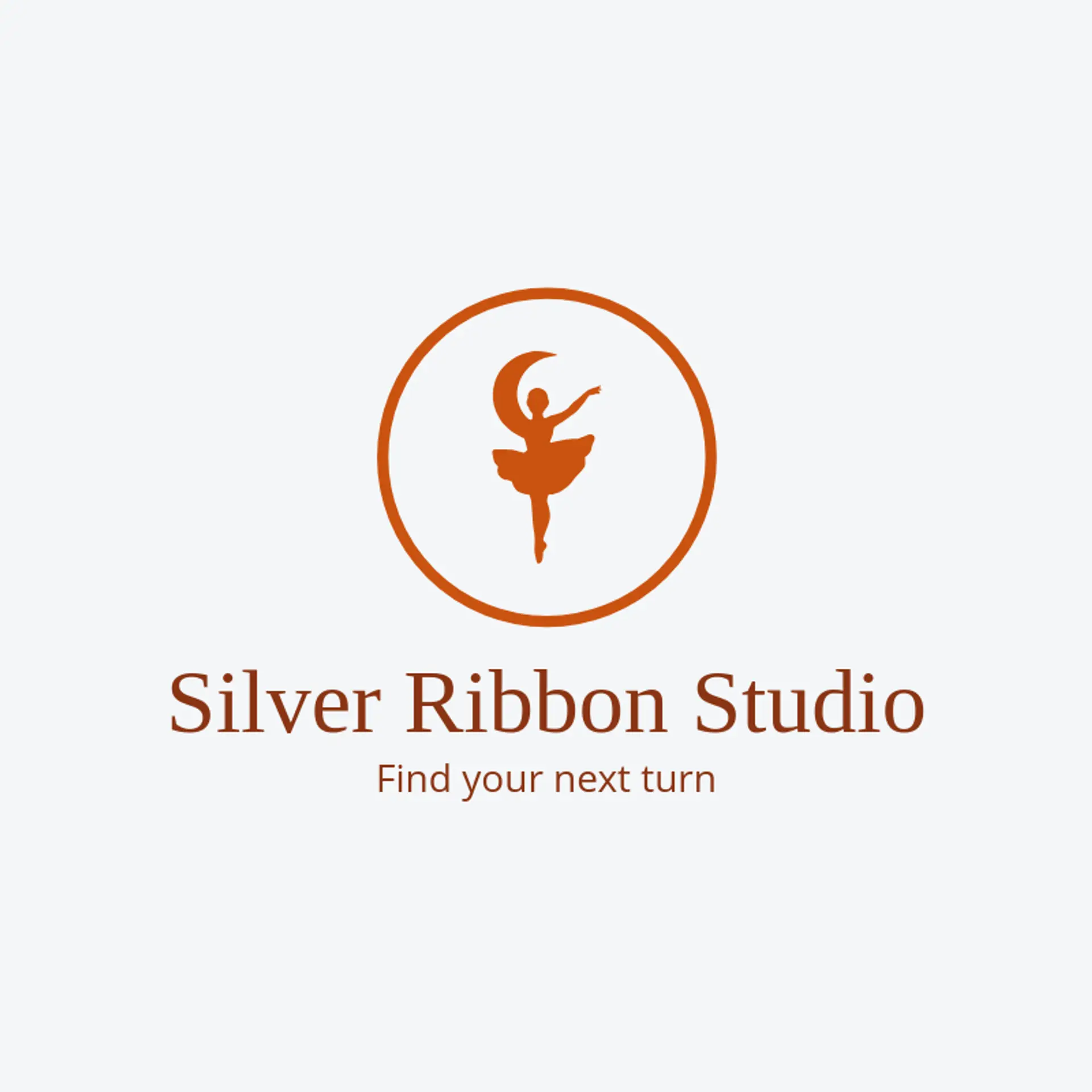 Silver Ribbon Studio logo for dancer