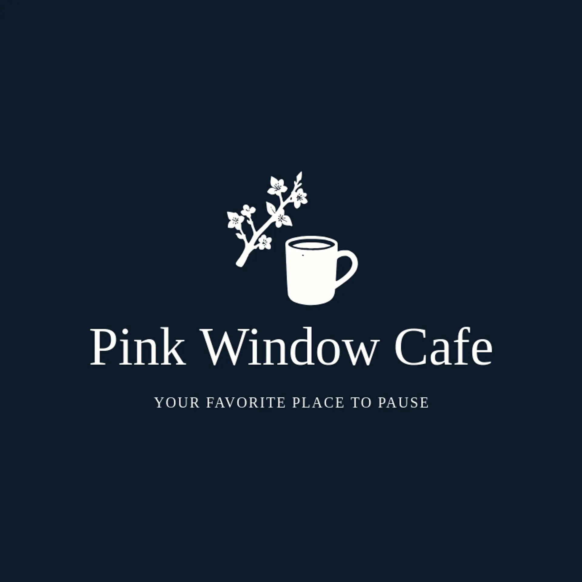 Pink Window Cafe logo for sakura