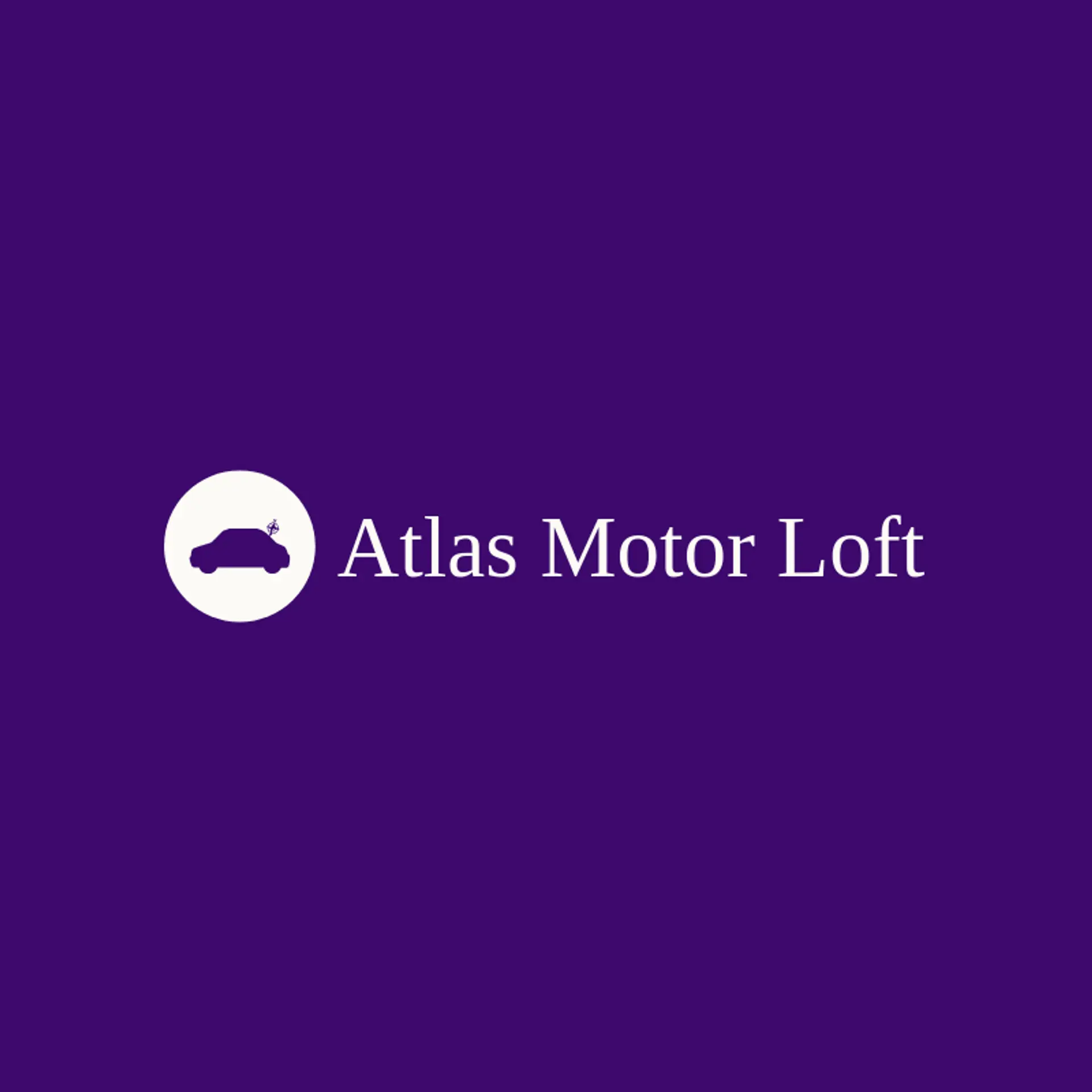 Atlas Motor Loft logo for car dealership