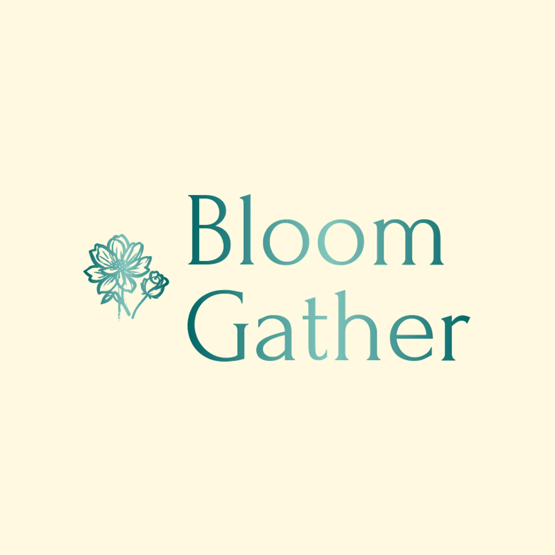 Bloom Gather logo for rose