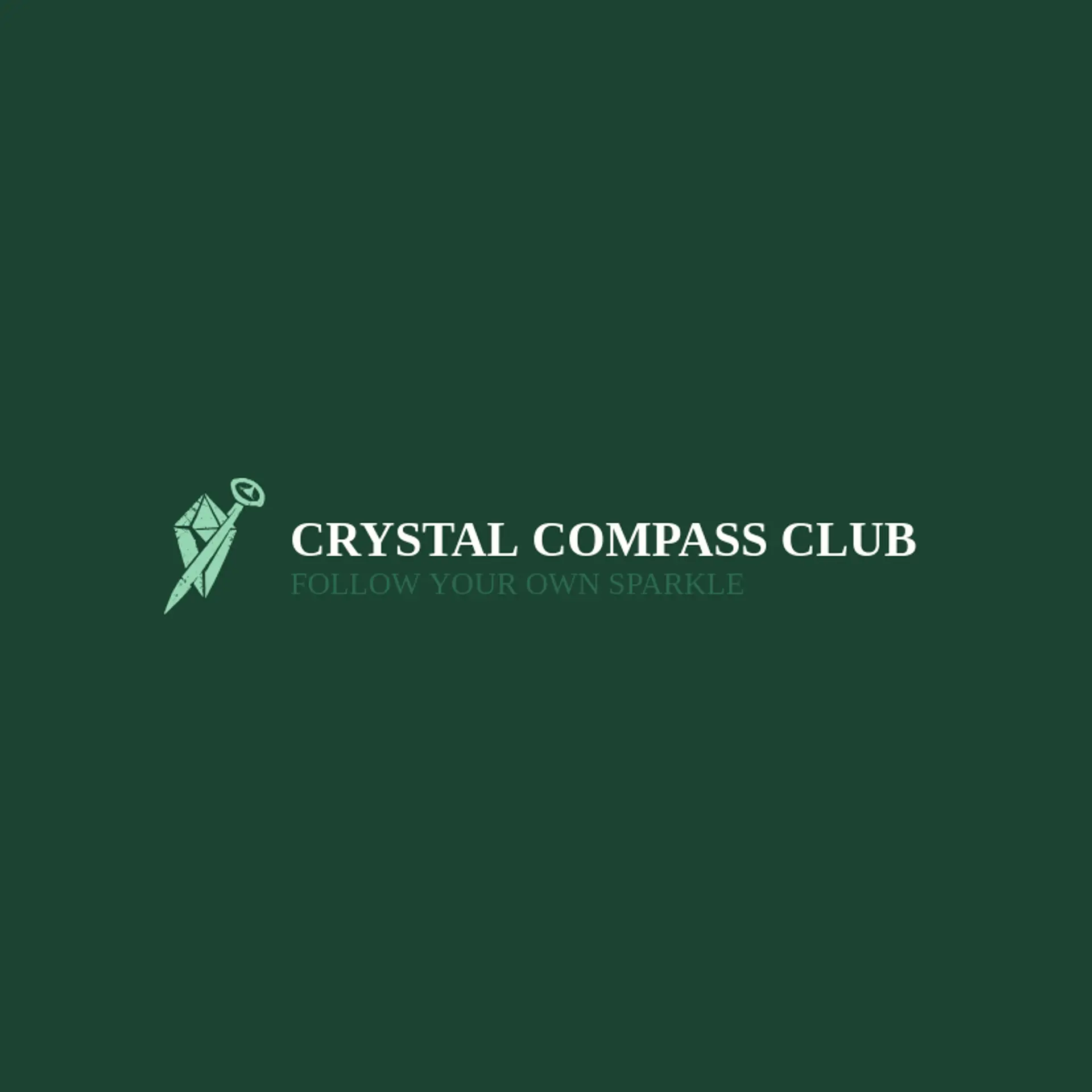 Crystal Compass Club logo for crystal