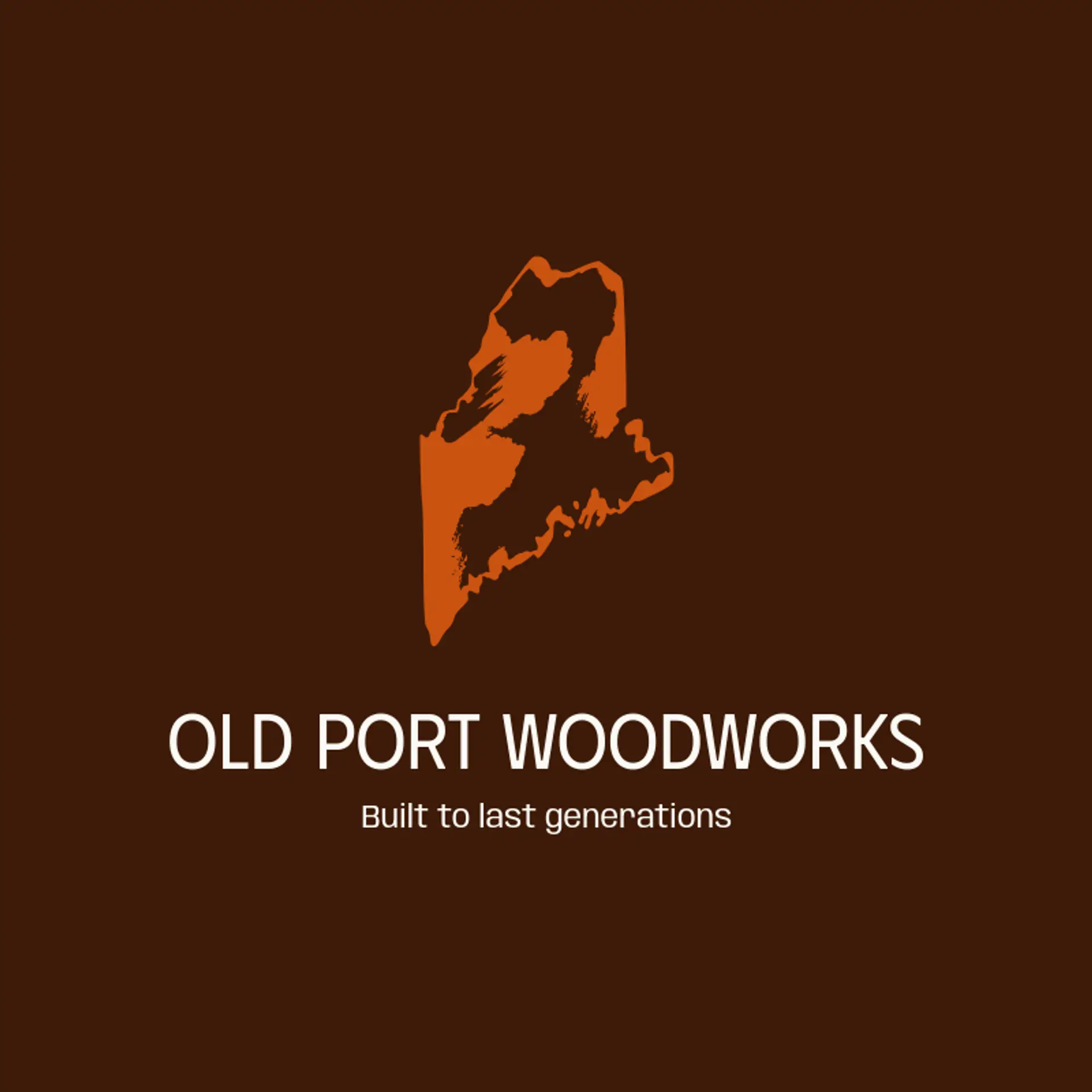 Old Port Woodworks logo for maine