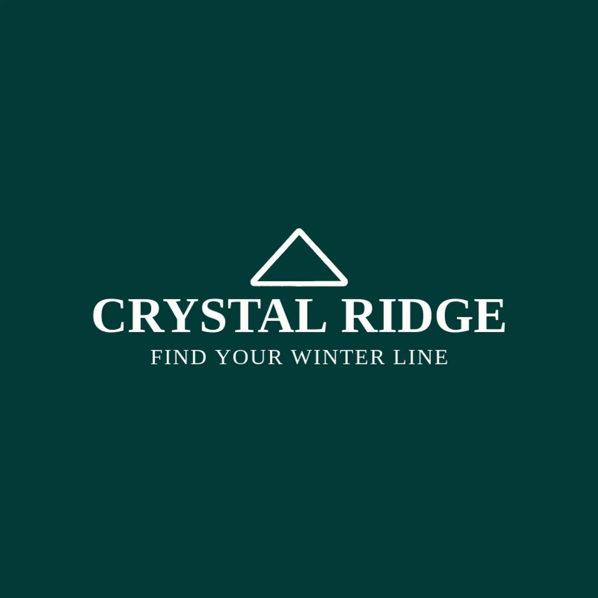 Crystal Ridge logo for snow