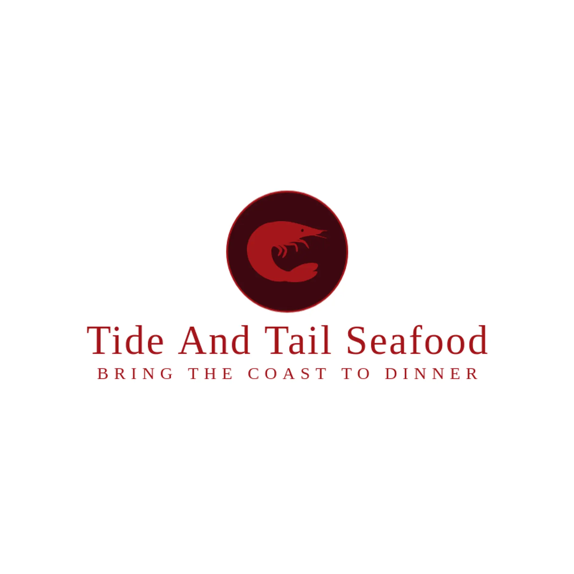 Tide and Tail Seafood logo for shrimp