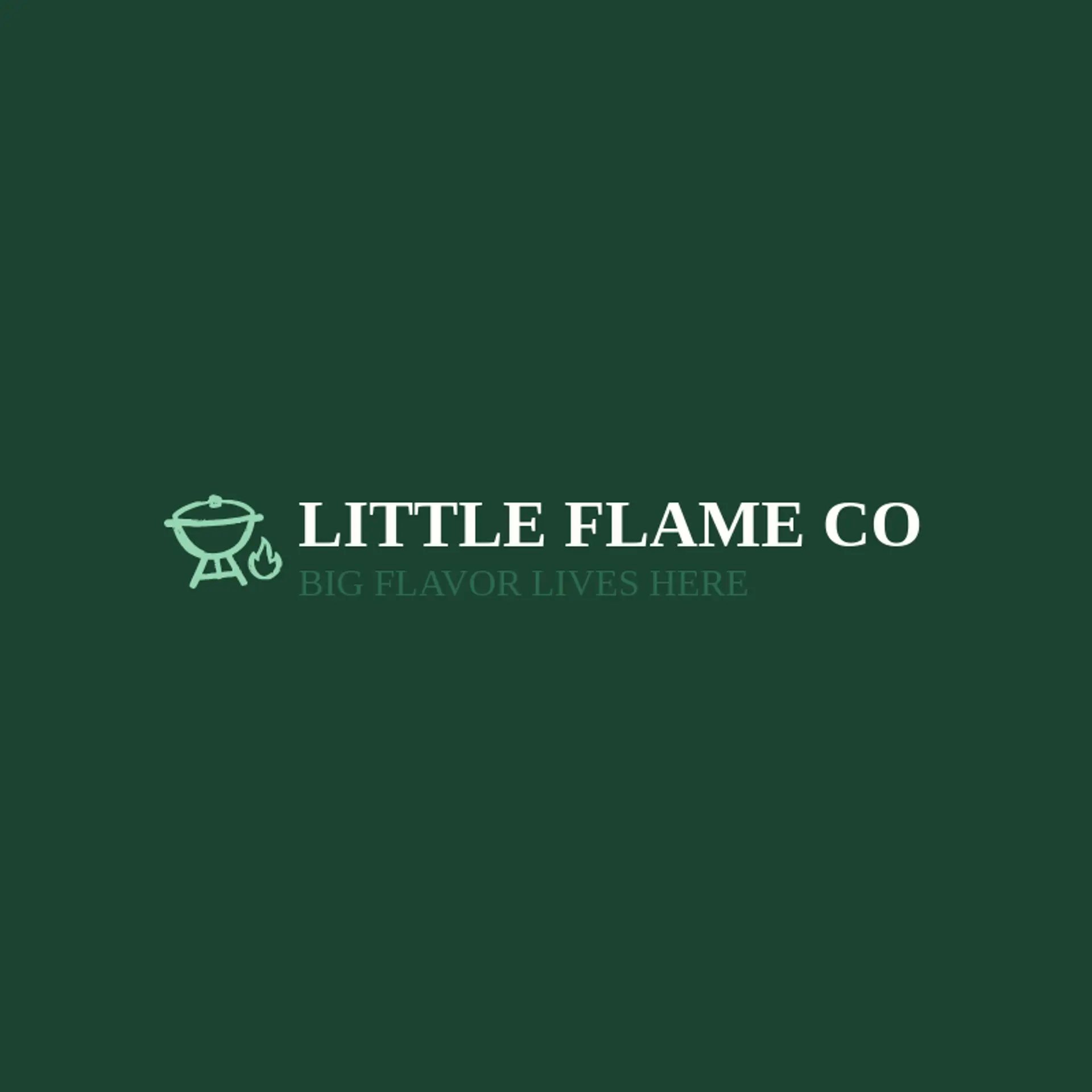 Little Flame Co logo for grill