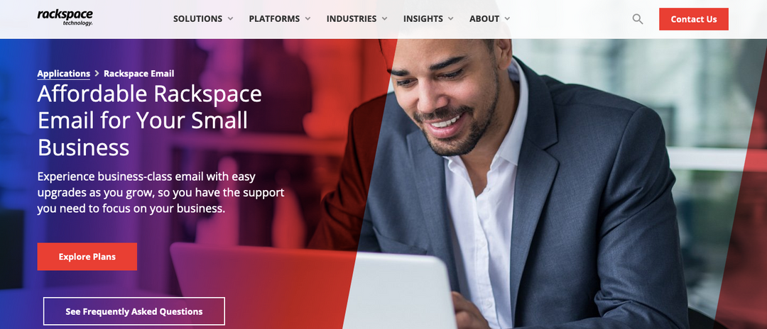 Rackspace business email
