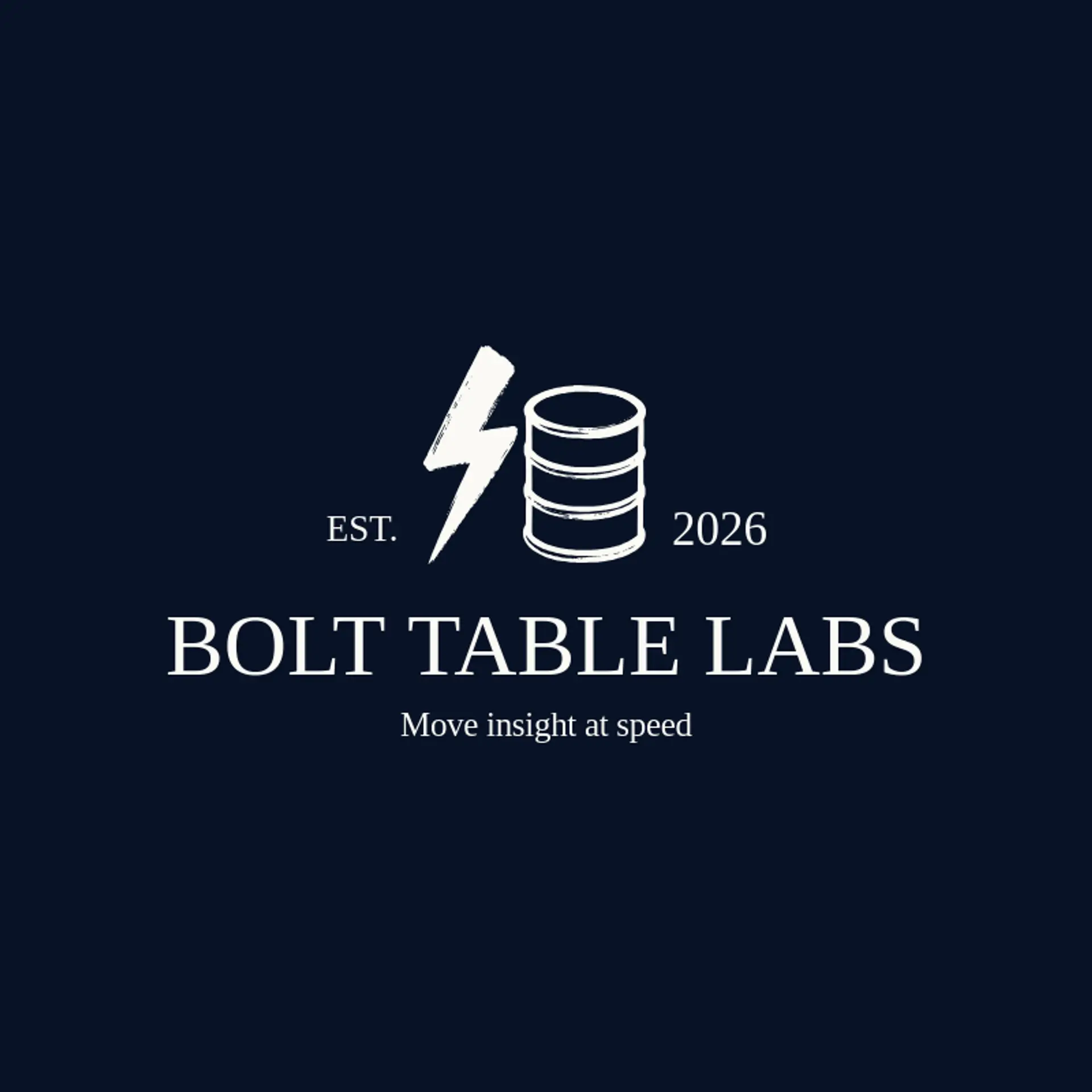 Bolt Table Labs logo for database