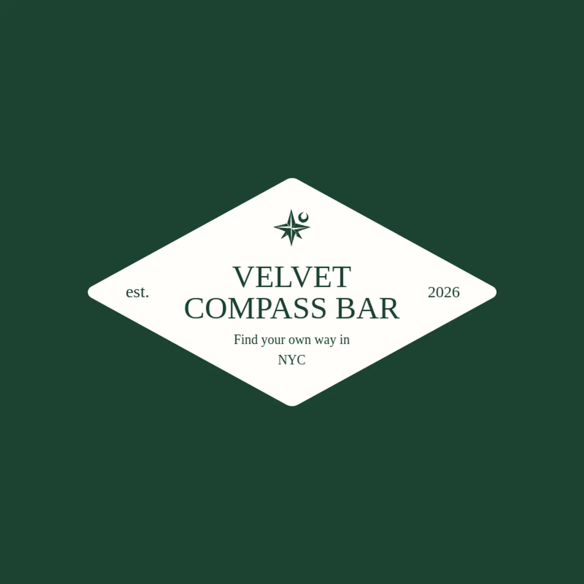 Velvet Compass Bar logo for speakeasy