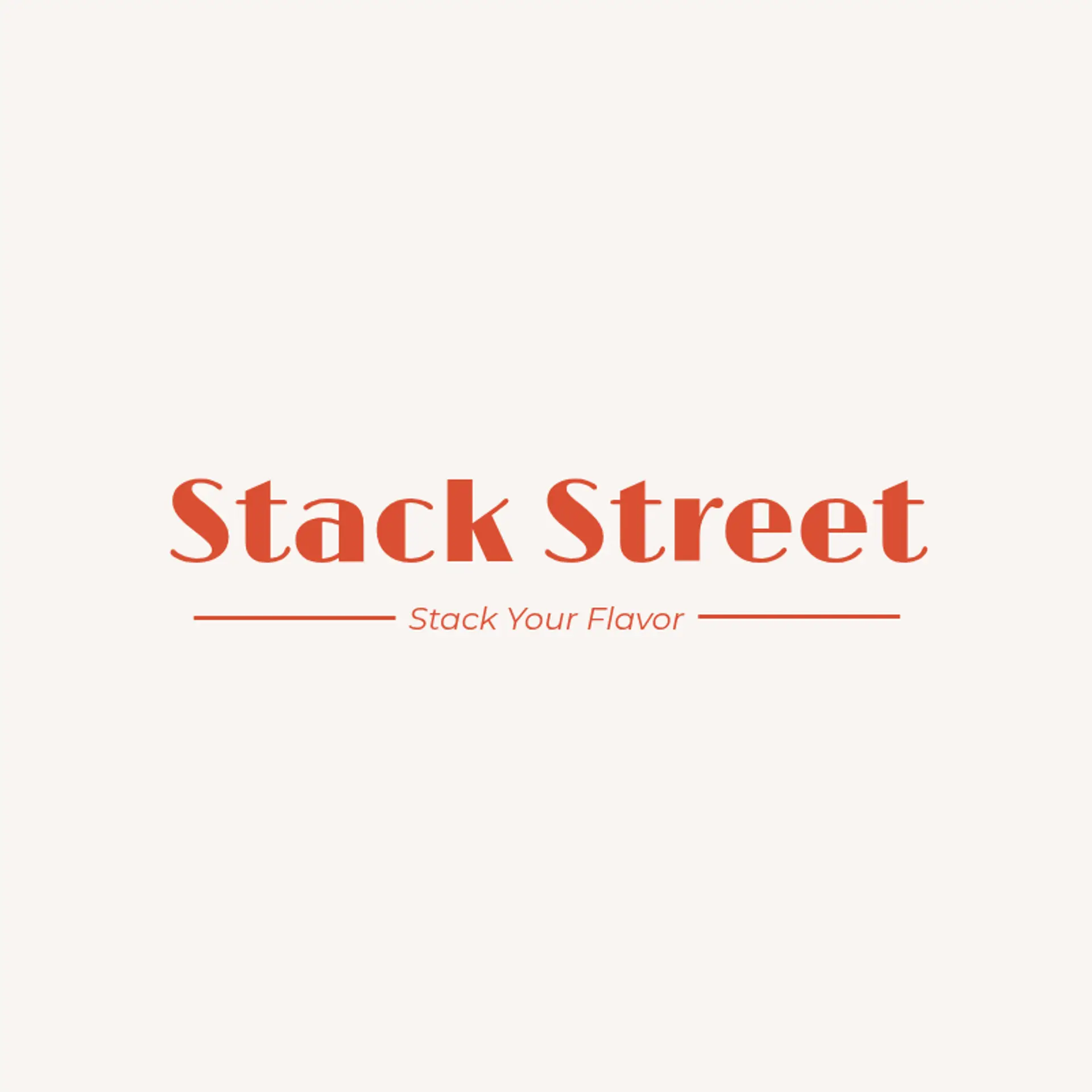 Stack Street logo for burger restaurant