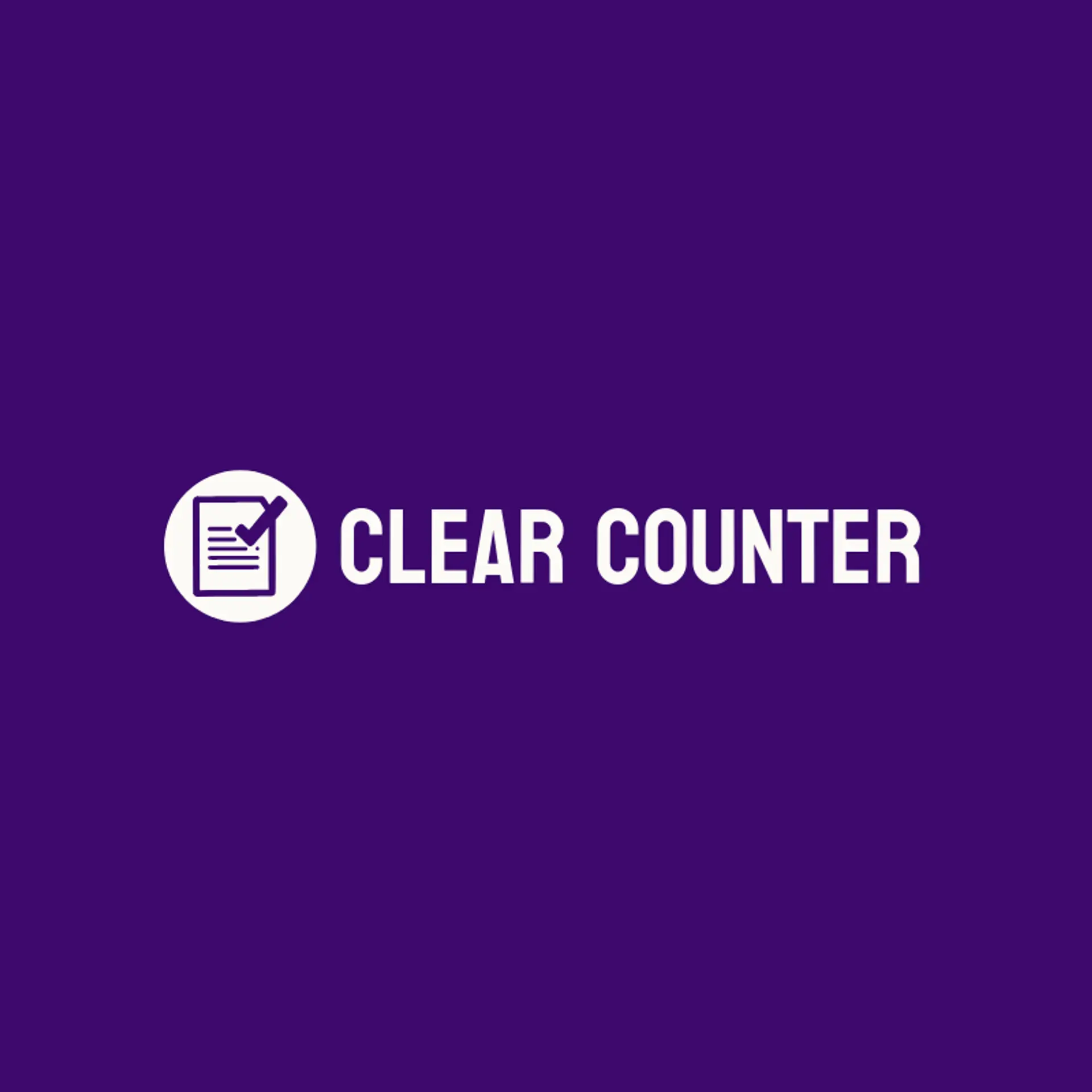 Clear Counter logo for store