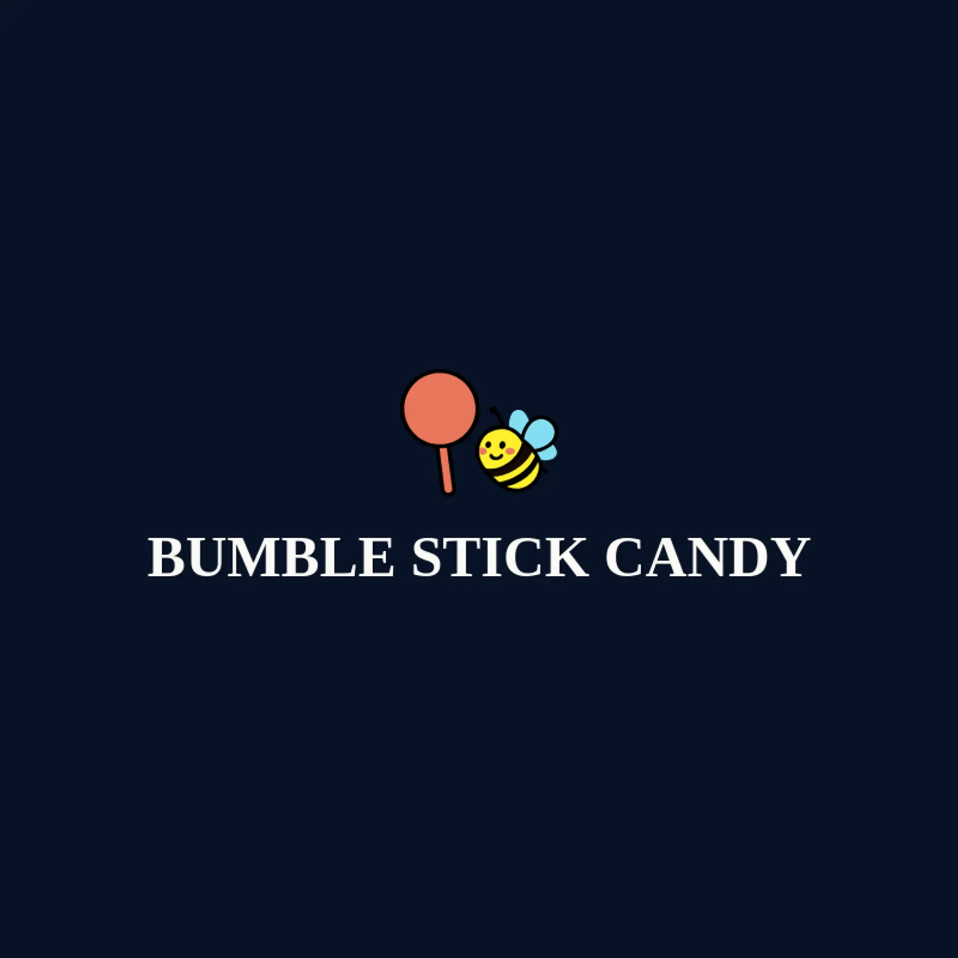 Bumble Stick Candy logo for lollipop