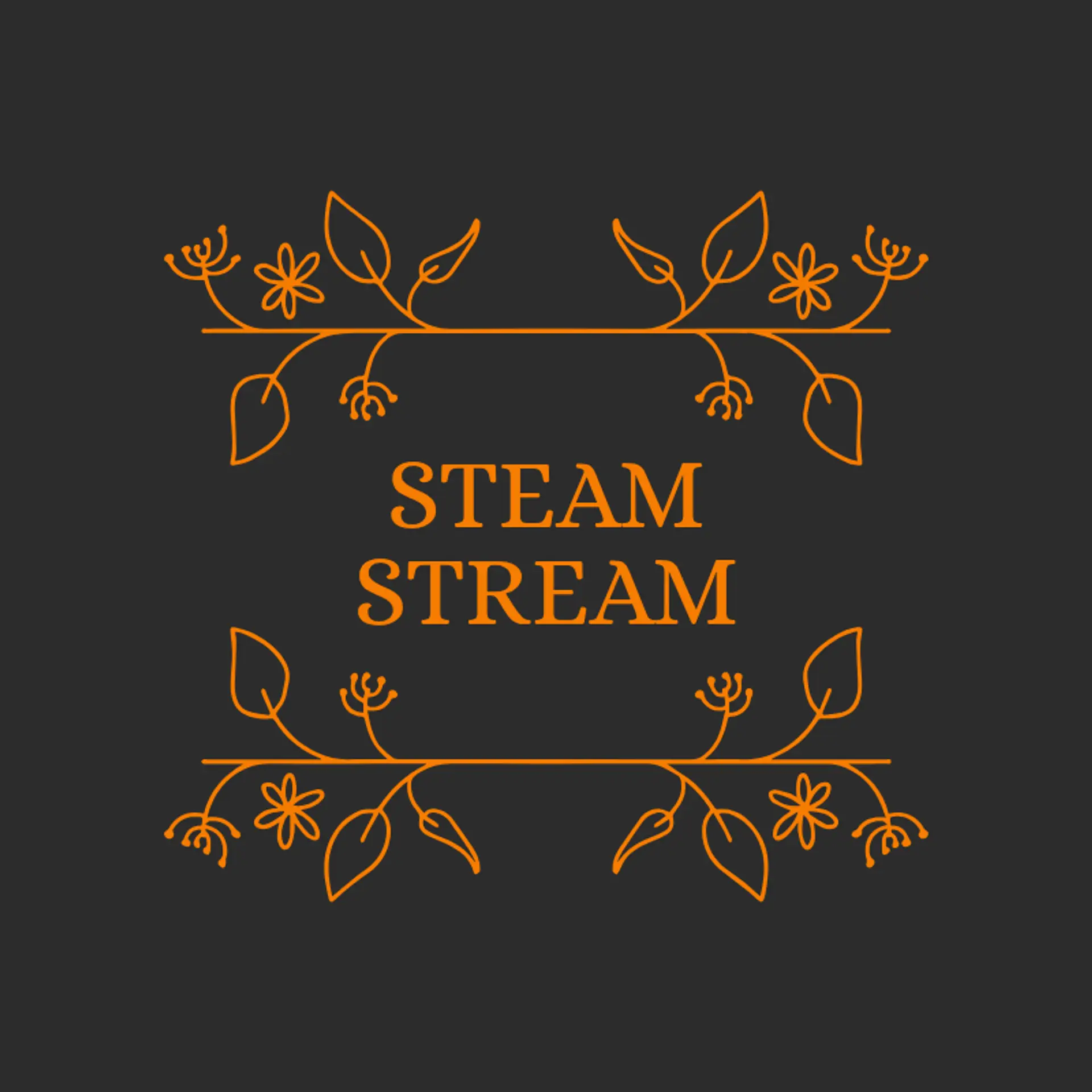 Steam Stream logo for cafe