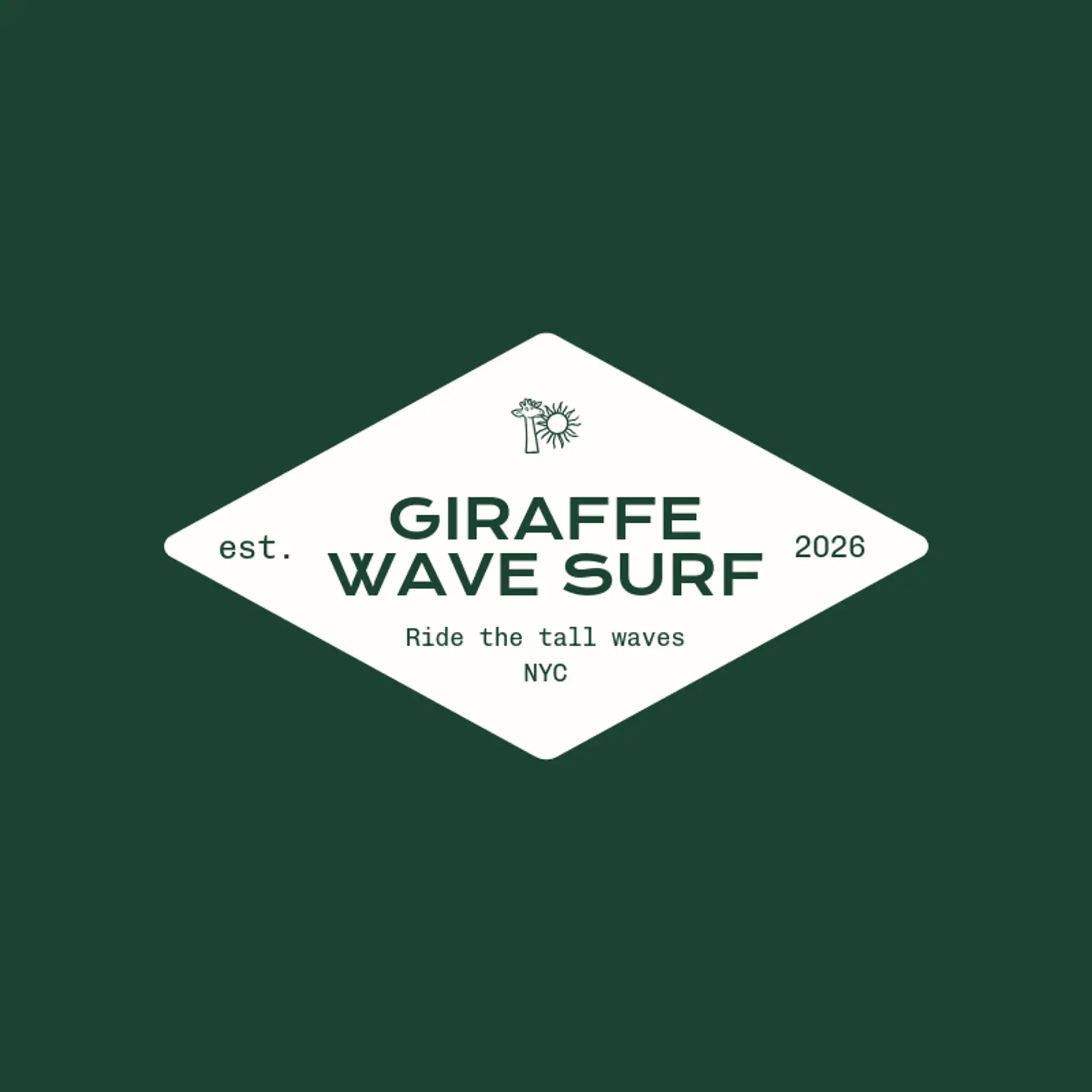 Giraffe Wave Surf logo for giraffe