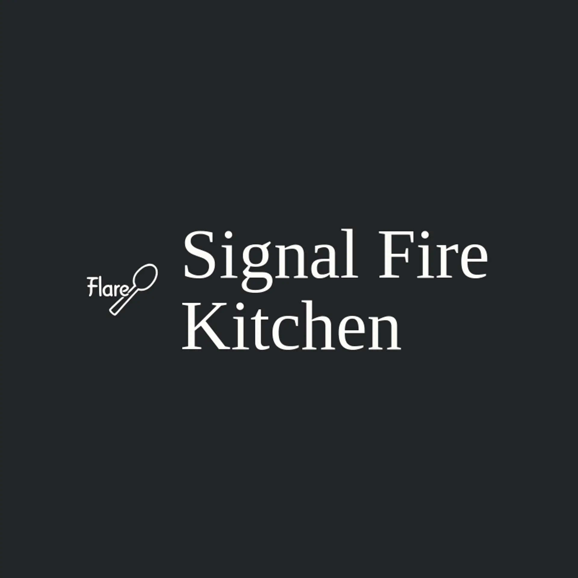 Signal Fire Kitchen logo for flare