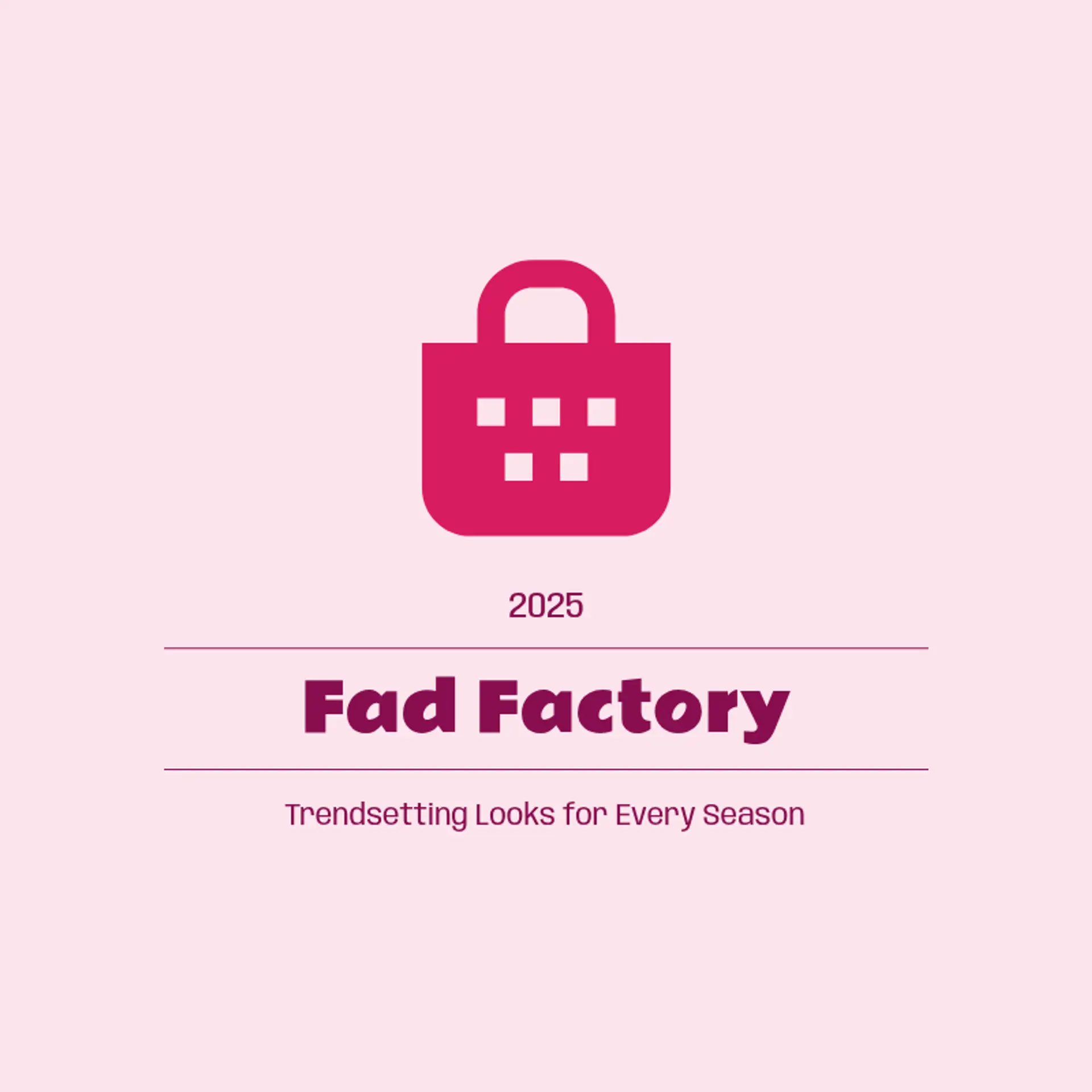 Fad Fashion logo for fashion store
