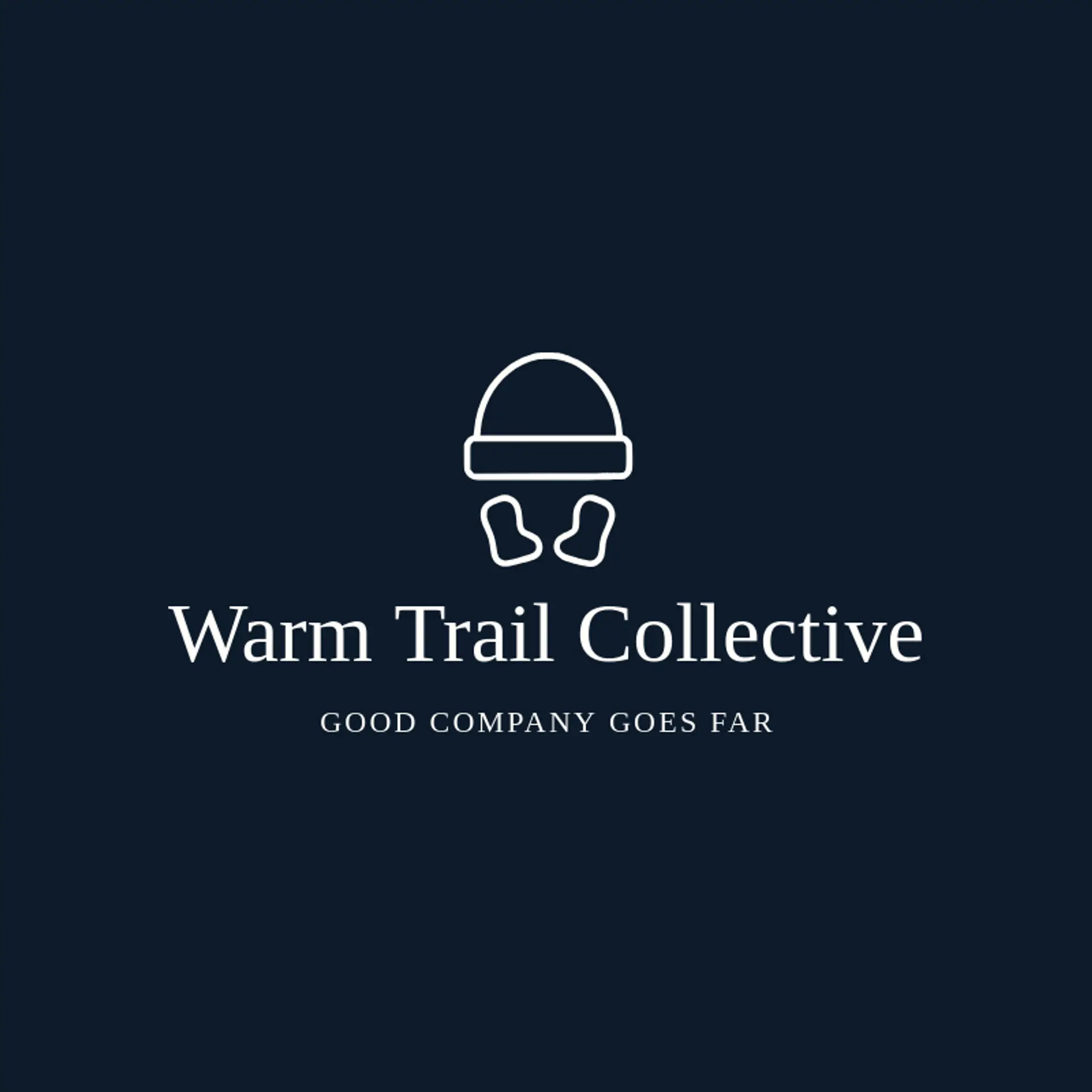 Warm Trail Collective logo for beanie