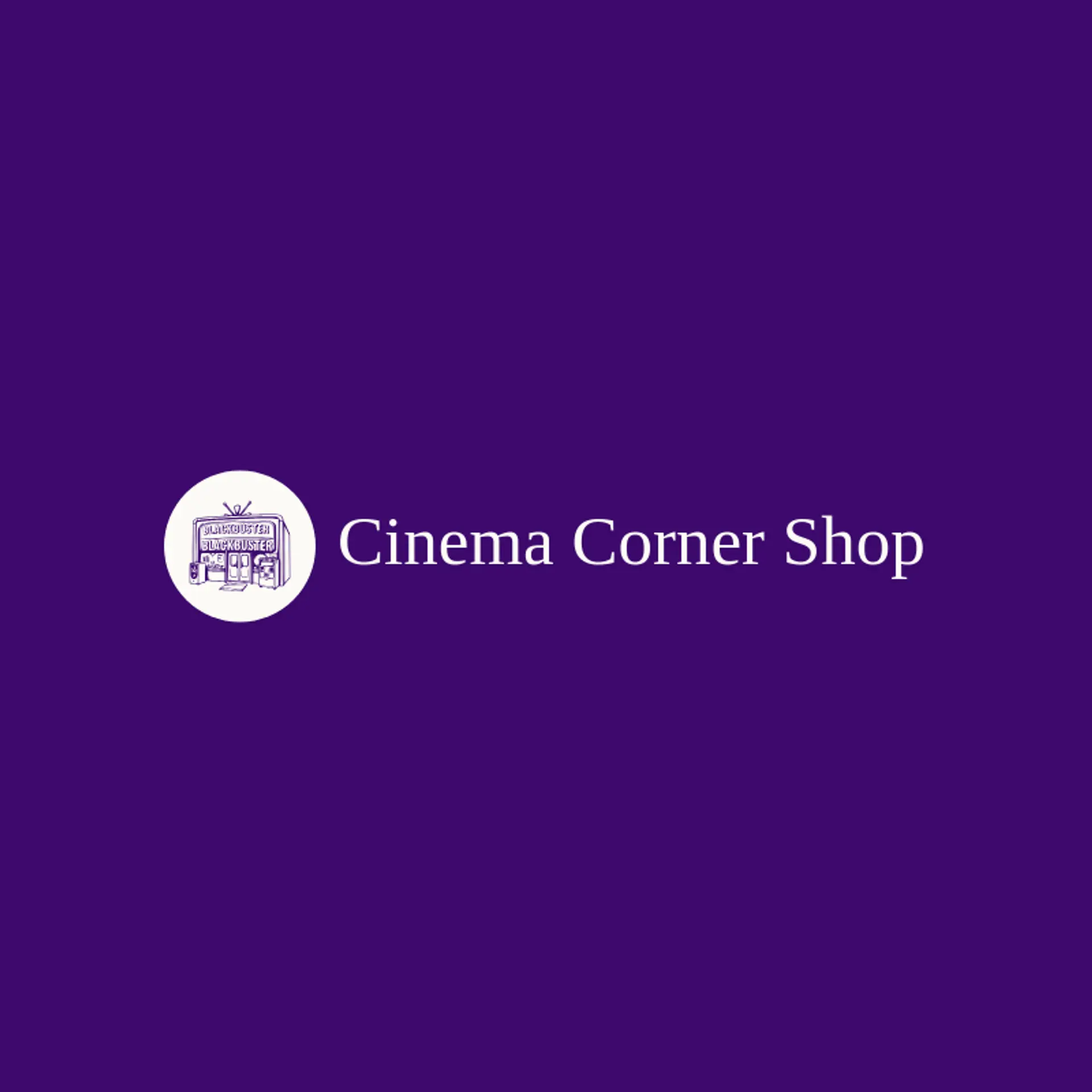Cinema Corner Shop logo for blockbuster