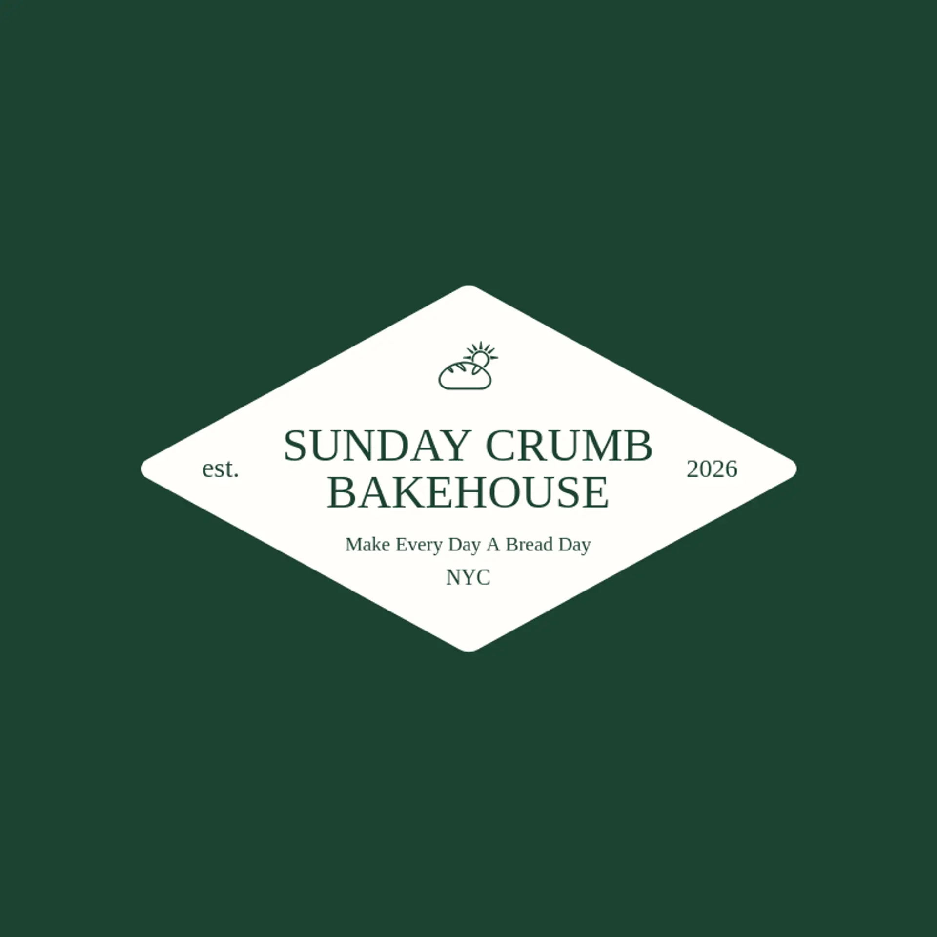 Sunday Crumb Bakehouse logo for sourdough
