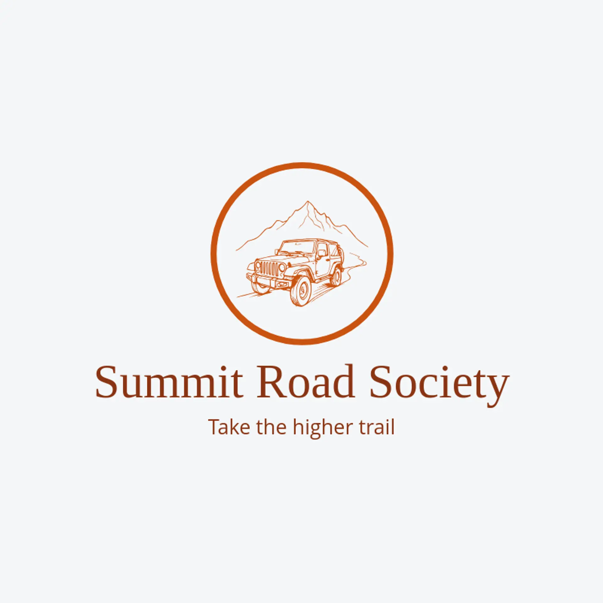 Summit Road Society logo for jeep