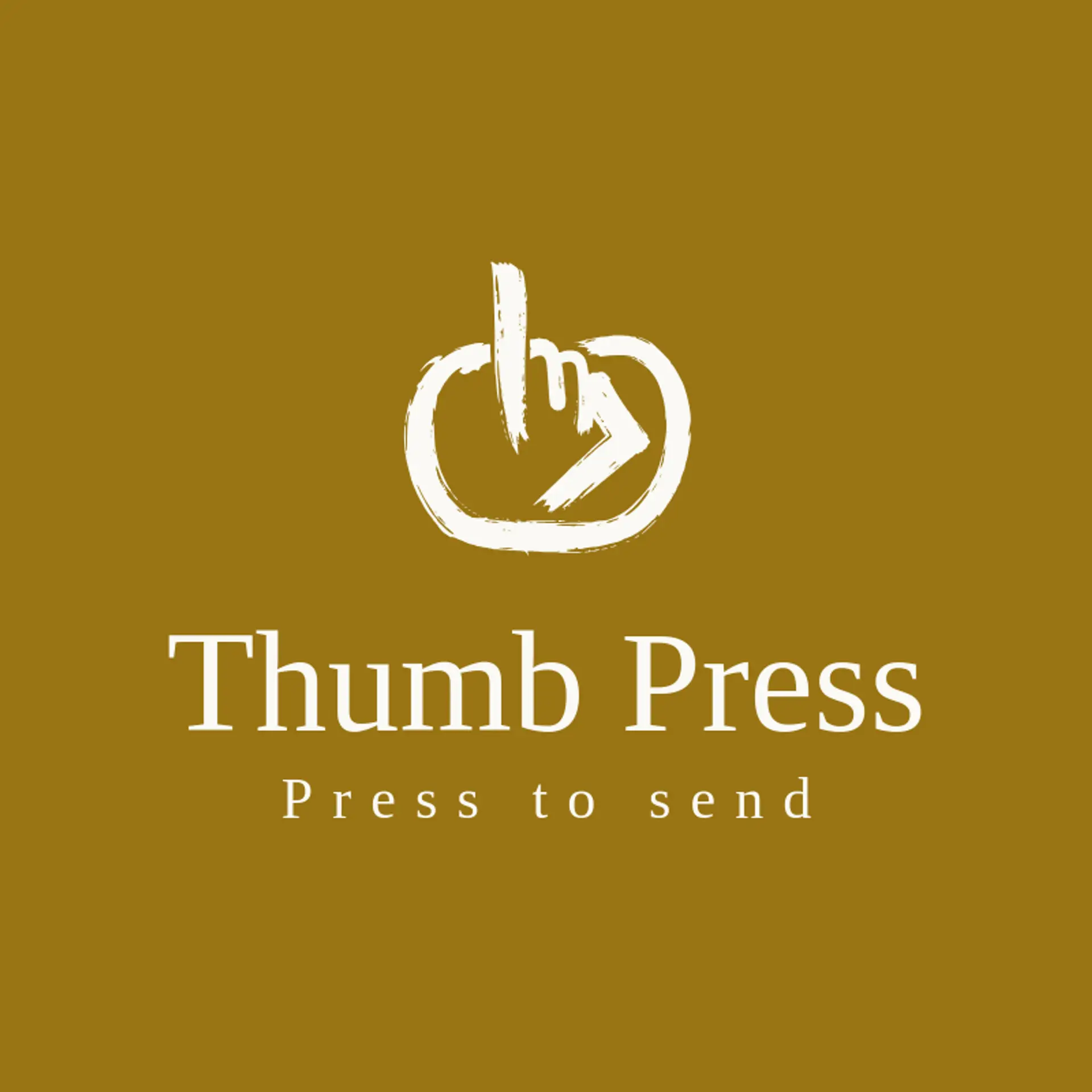 Thumb Press logo for message