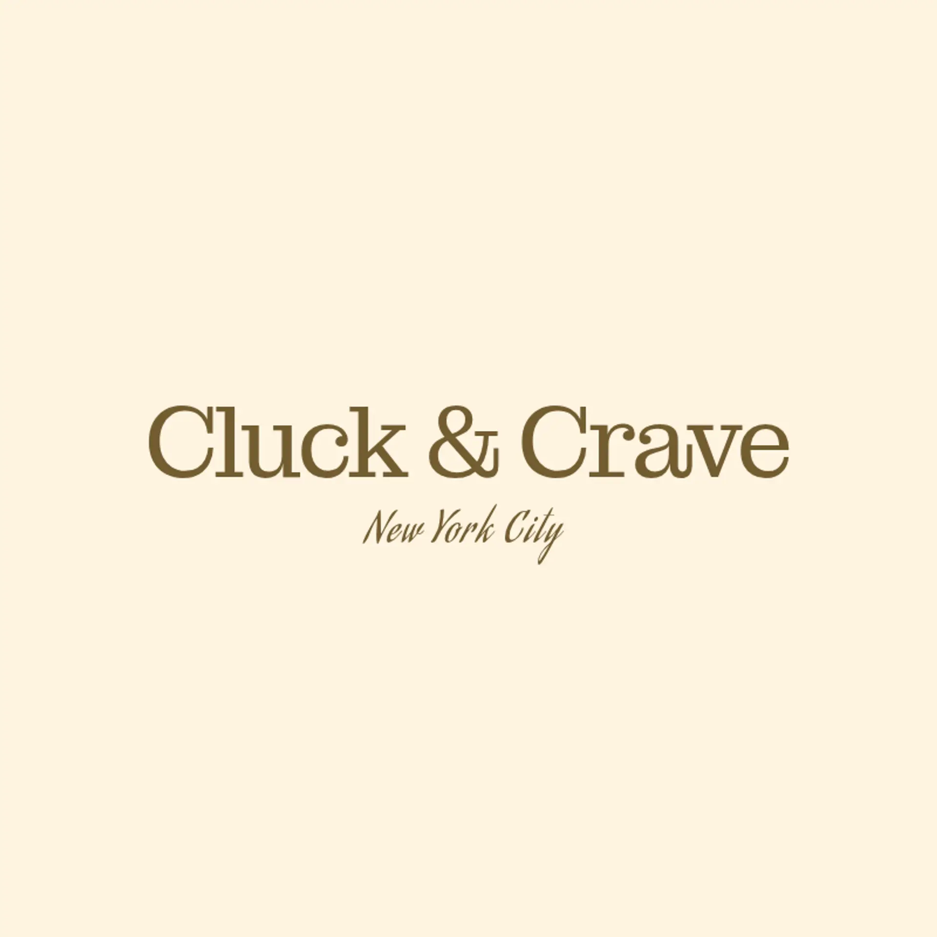 Cluck & Crave logo for chicken restaurant