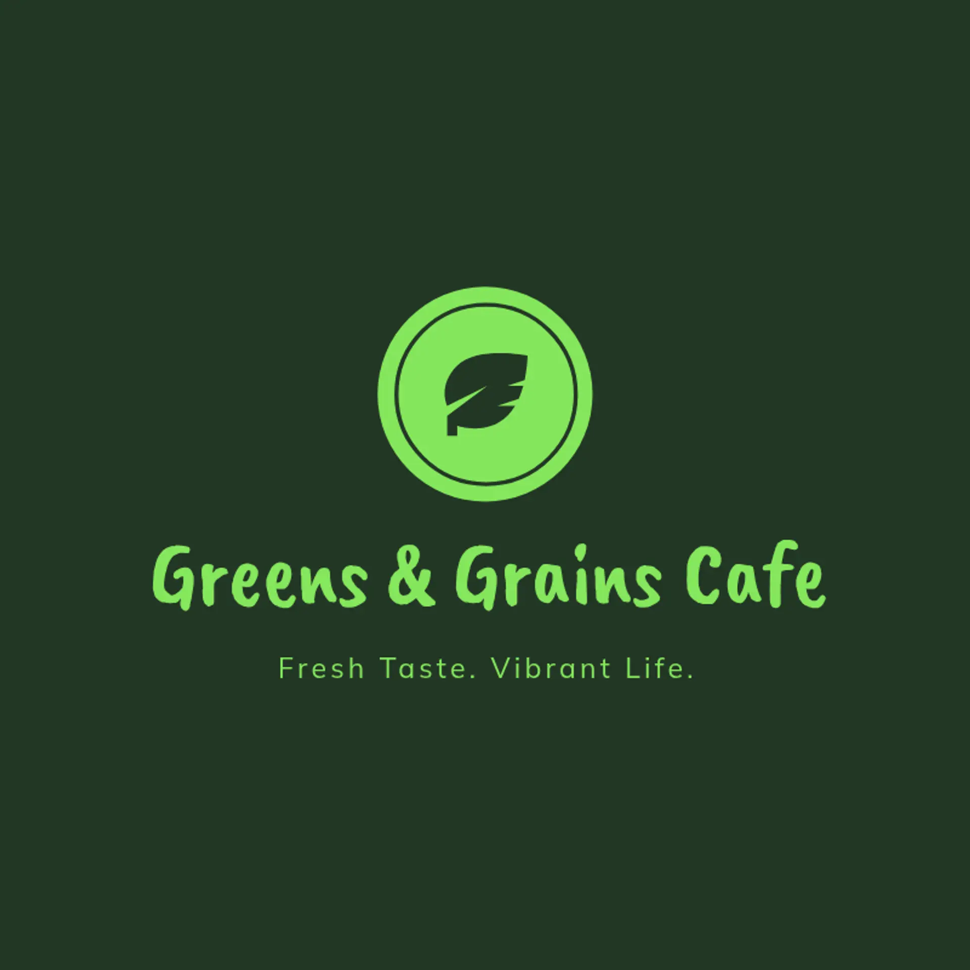Verdant Fresh logo for healthy restaurant