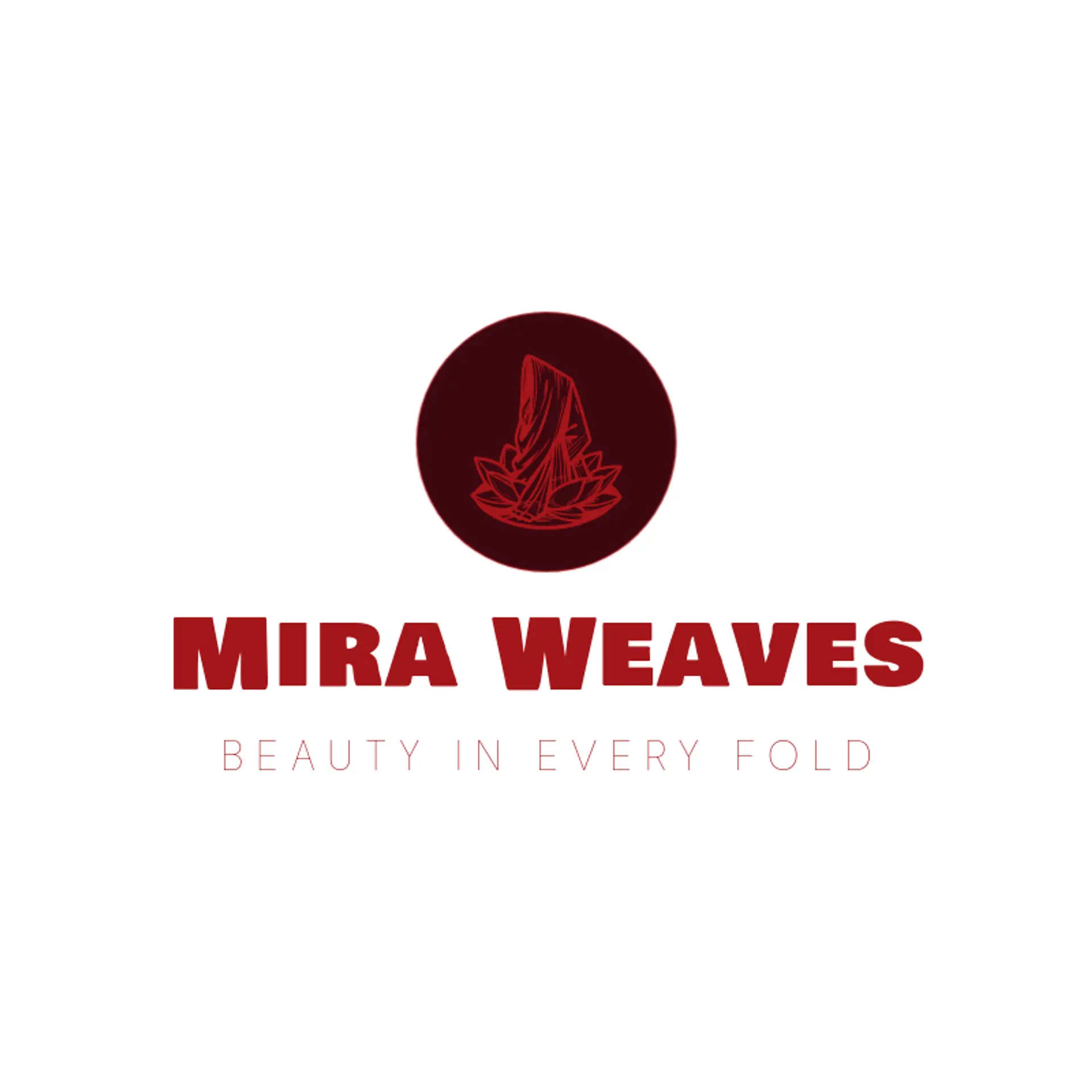 Mira Weaves logo for saree