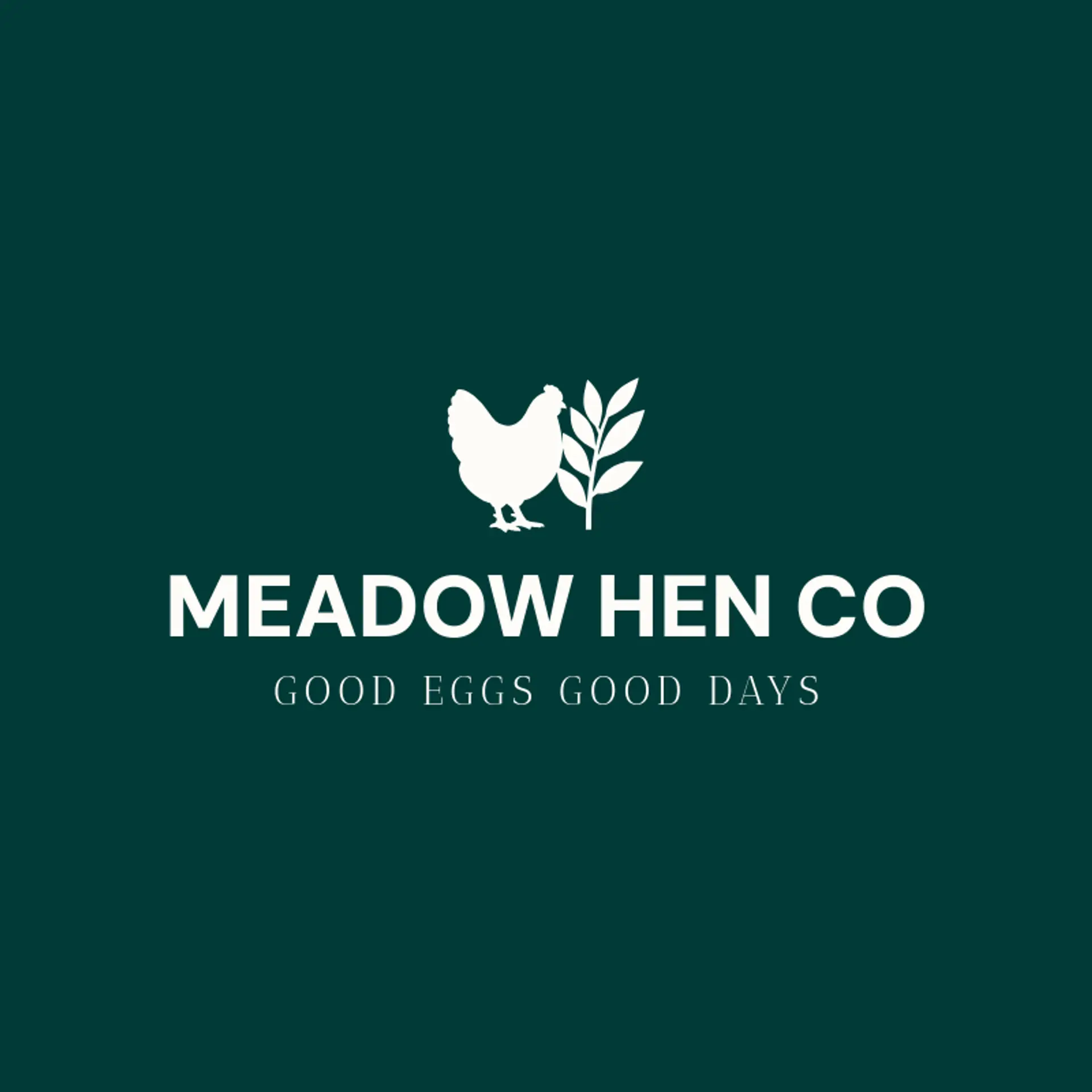 Meadow Hen Co logo for poultry farm