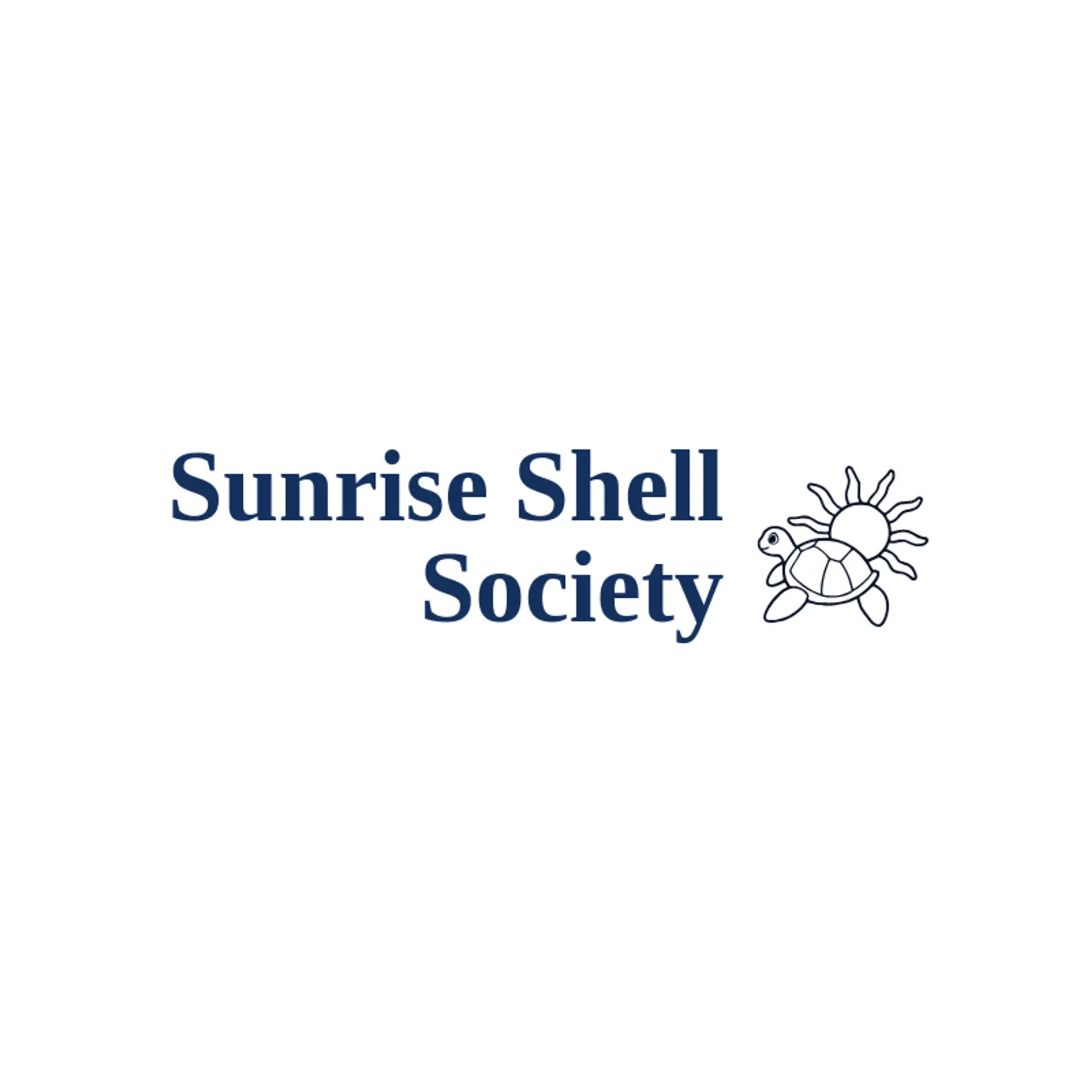 Sunrise Shell Society logo for sea turtle