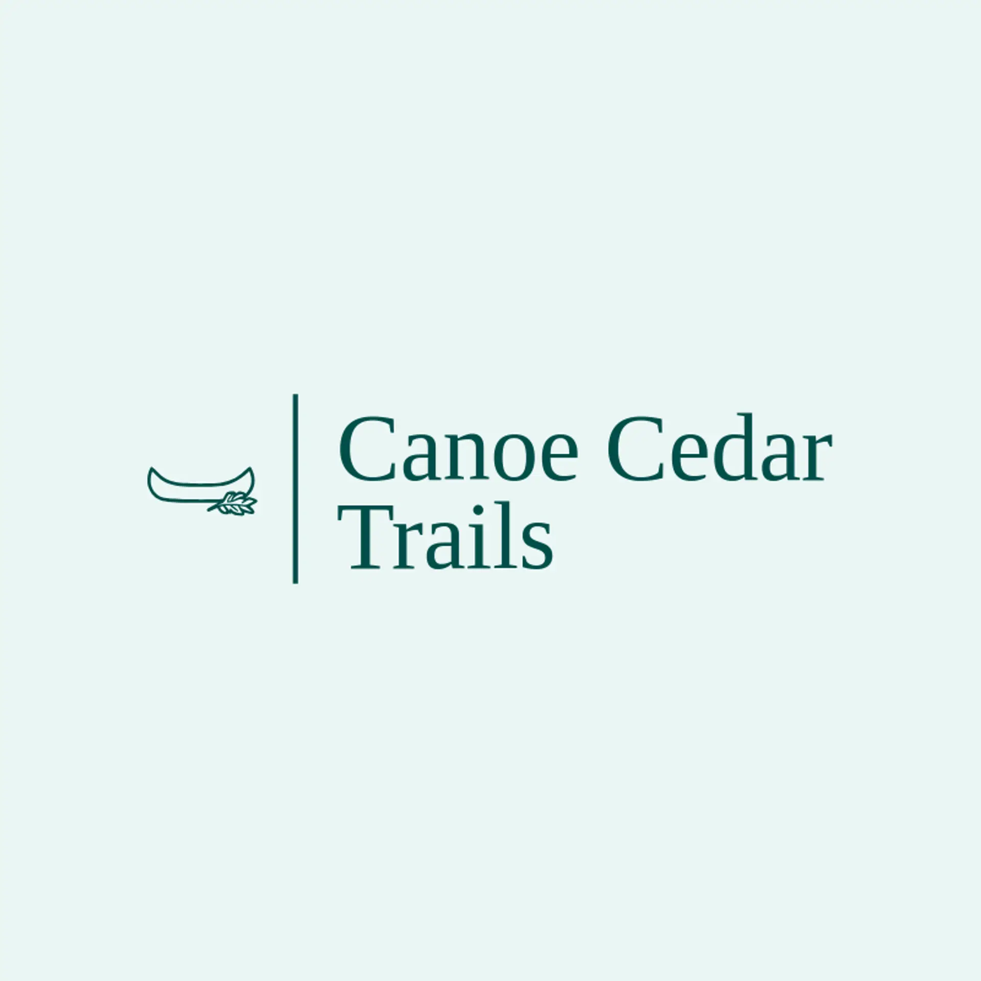 Canoe Cedar Trails logo for native american