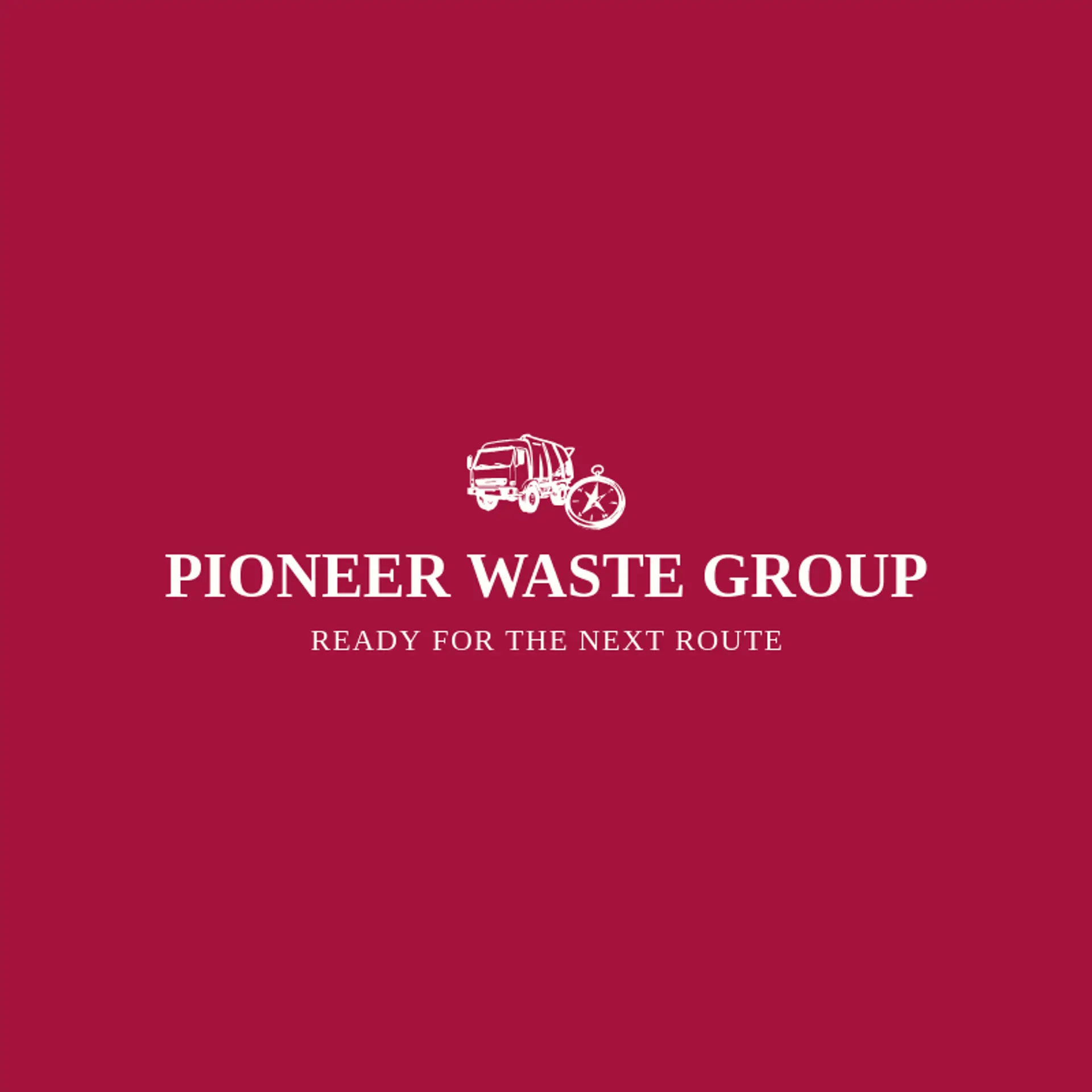 Pioneer Waste Group logo for garbage