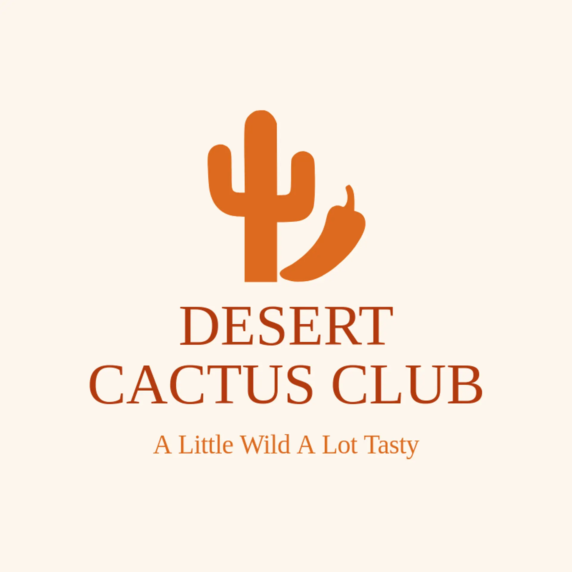 Desert Cactus Club logo for mexican restaurant