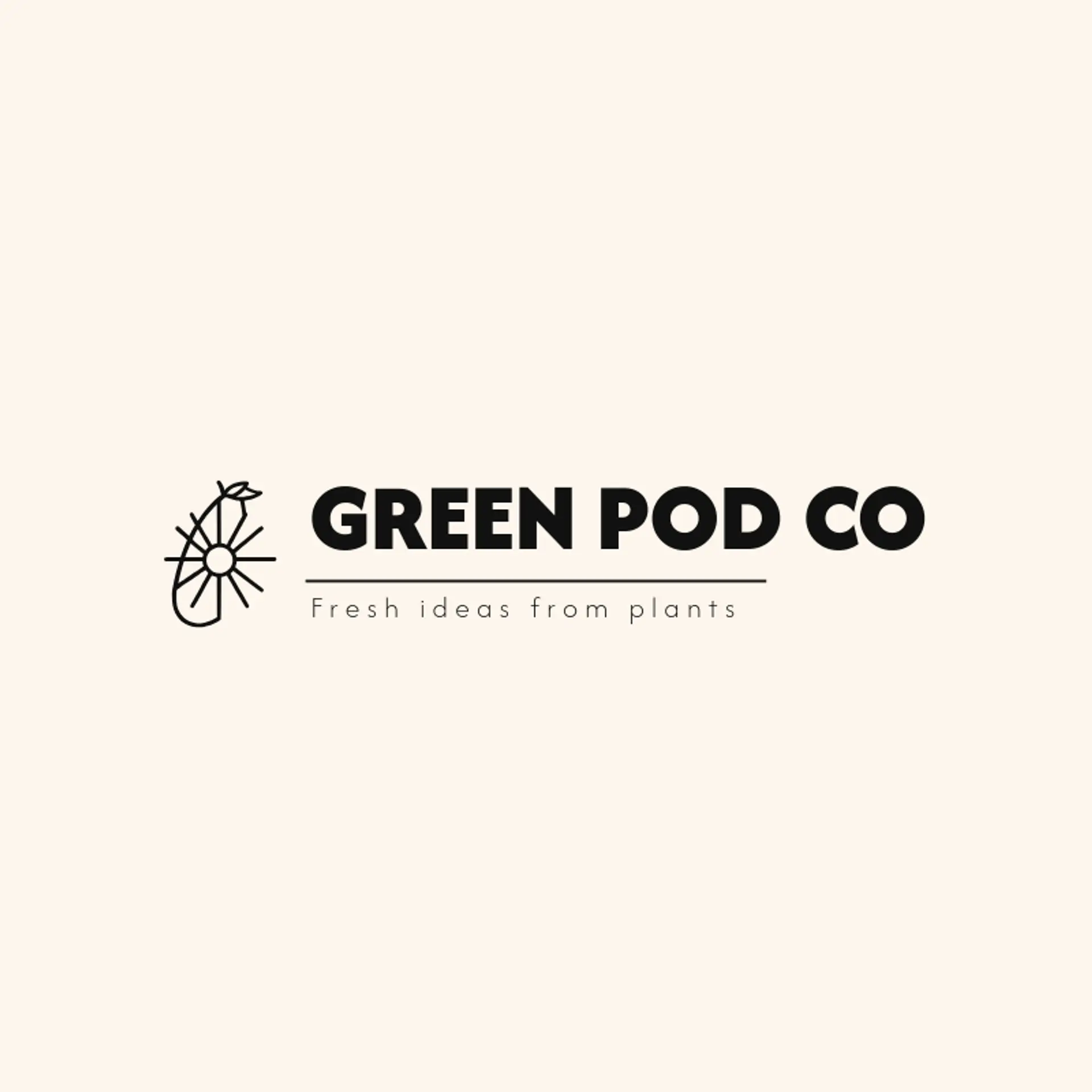 Green Pod Co logo for vegan