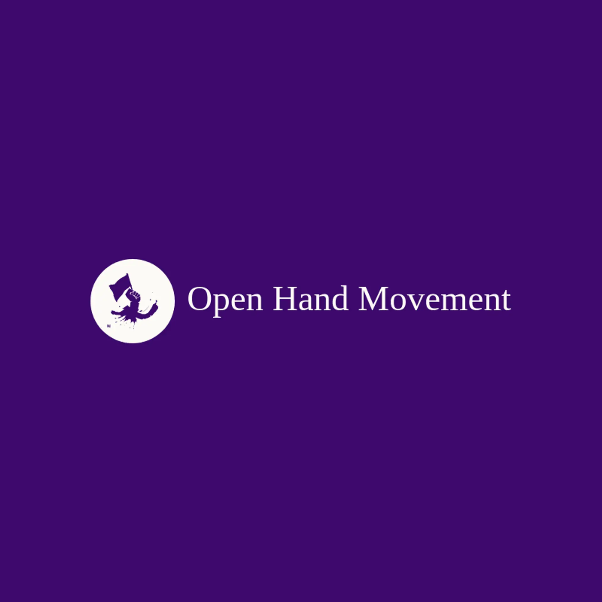 Open Hand Movement logo for revolution