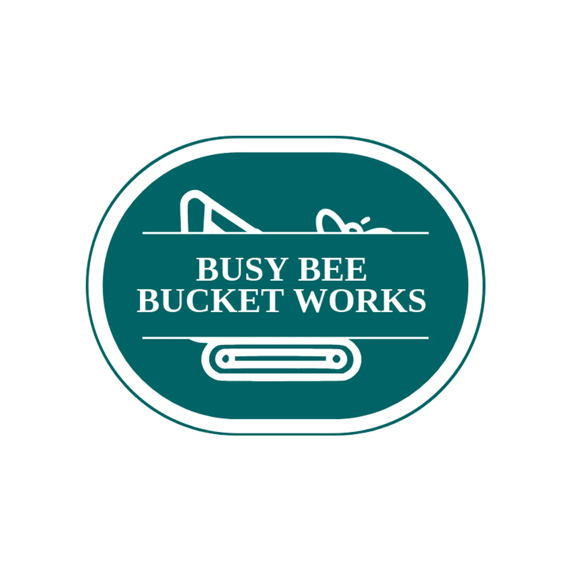 Busy Bee Bucket Works logo for excavator