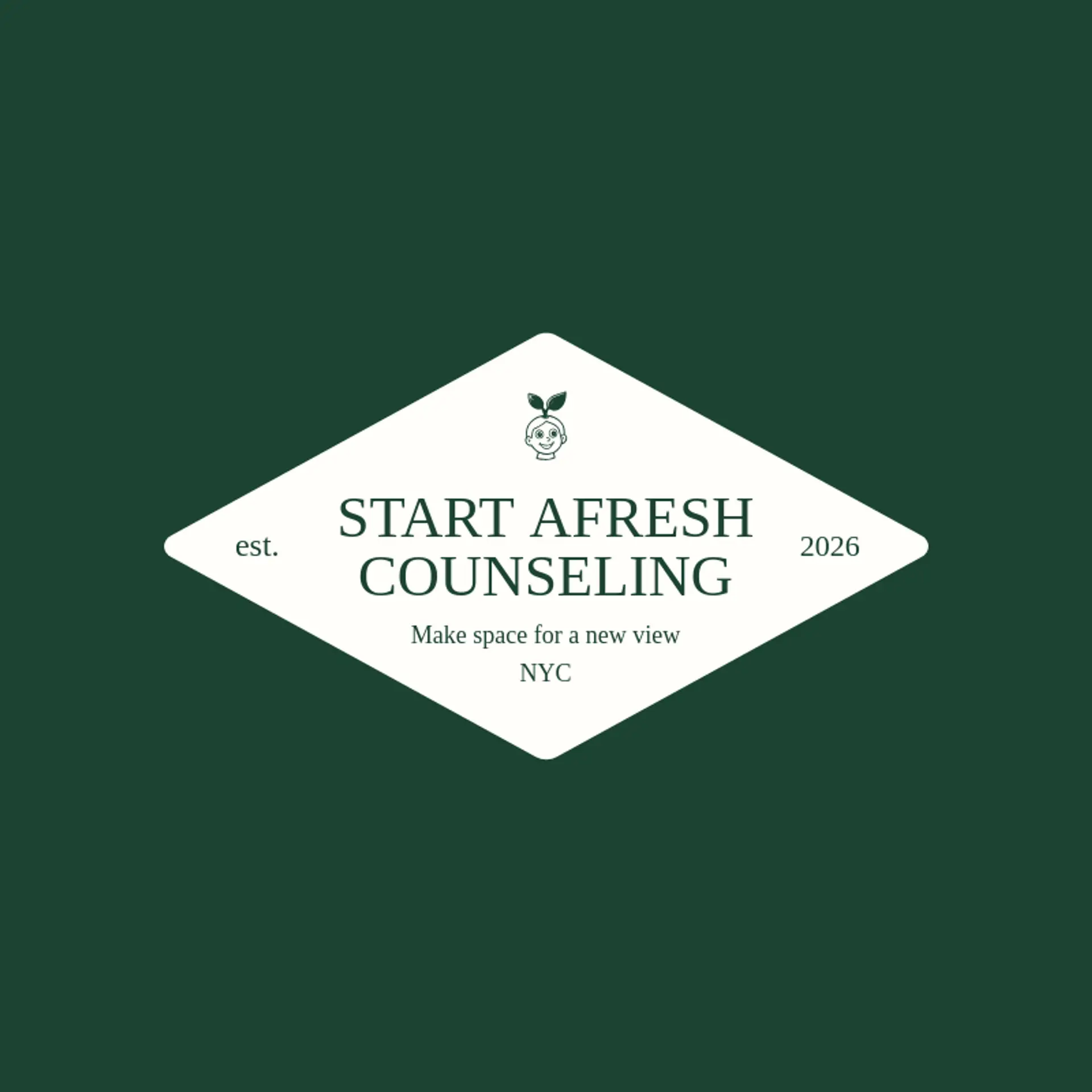 Start Afresh Counseling logo for psychologist