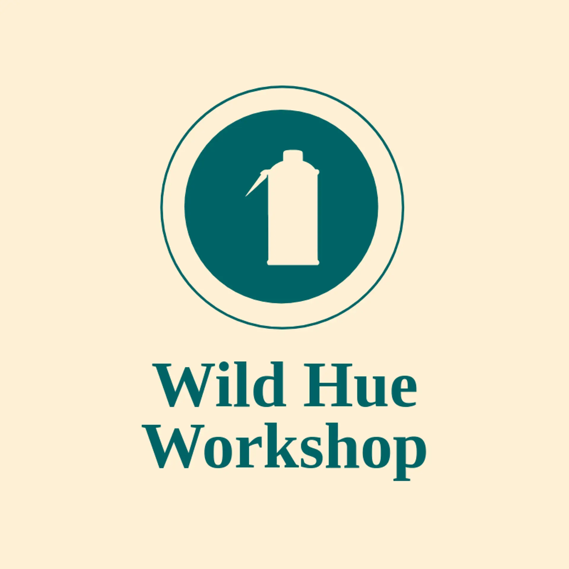 Wild Hue Workshop logo for spray paint