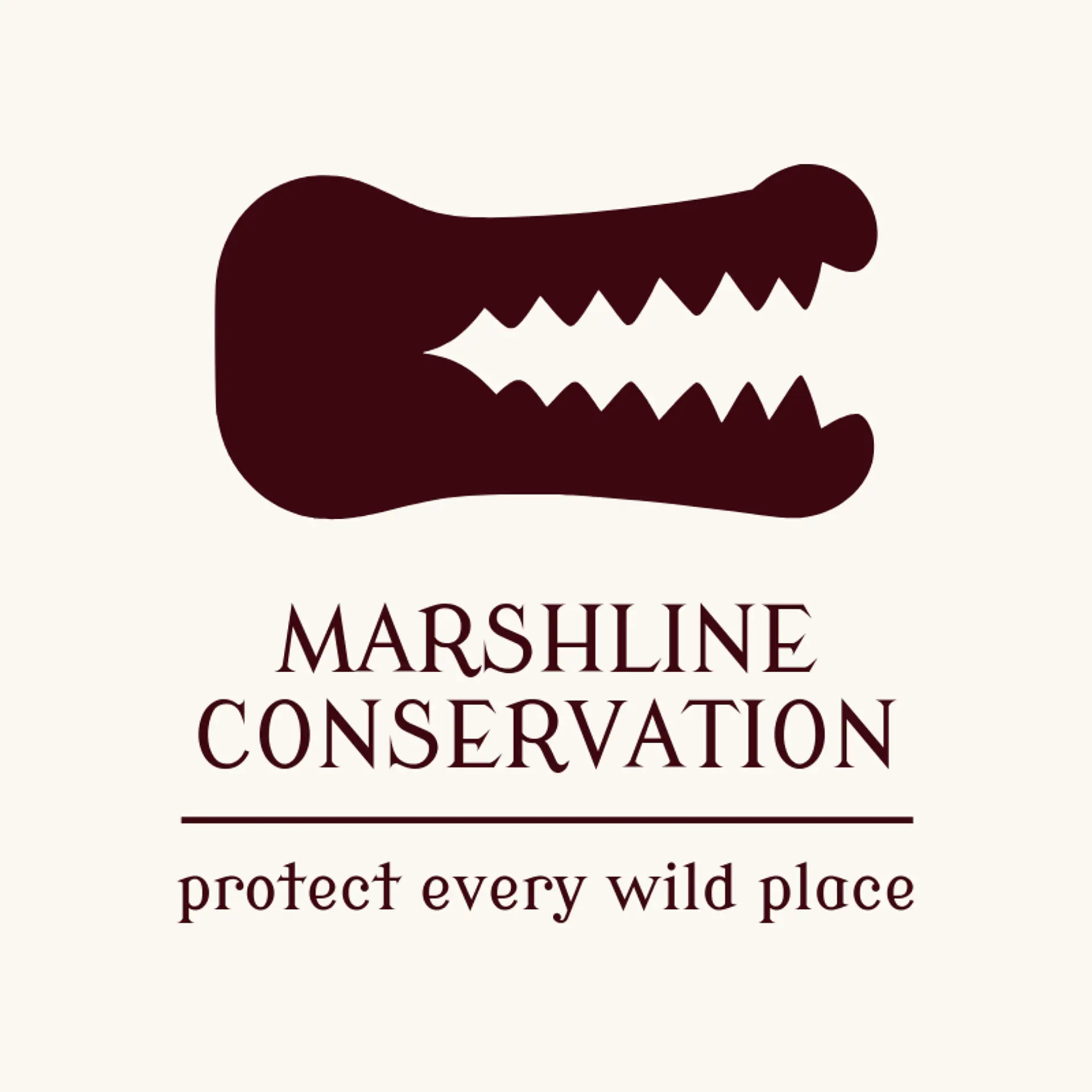 Marshline Conservation logo for crocodile