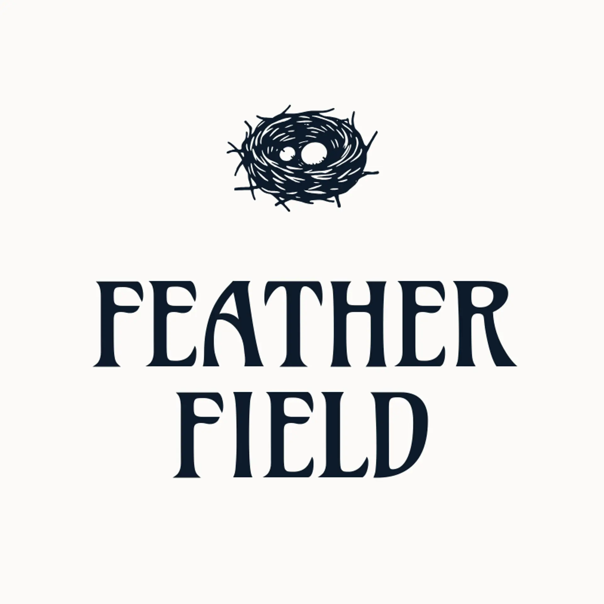 Feather Field logo for birdhouse